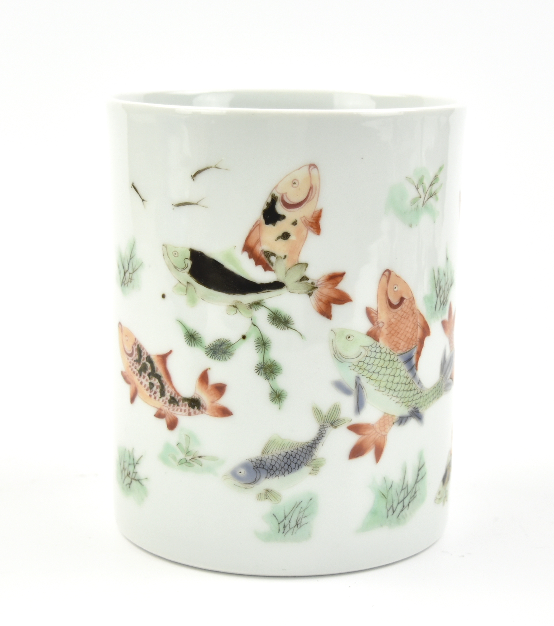 CHINESE FAMILLE VERTE BRUSHPOT