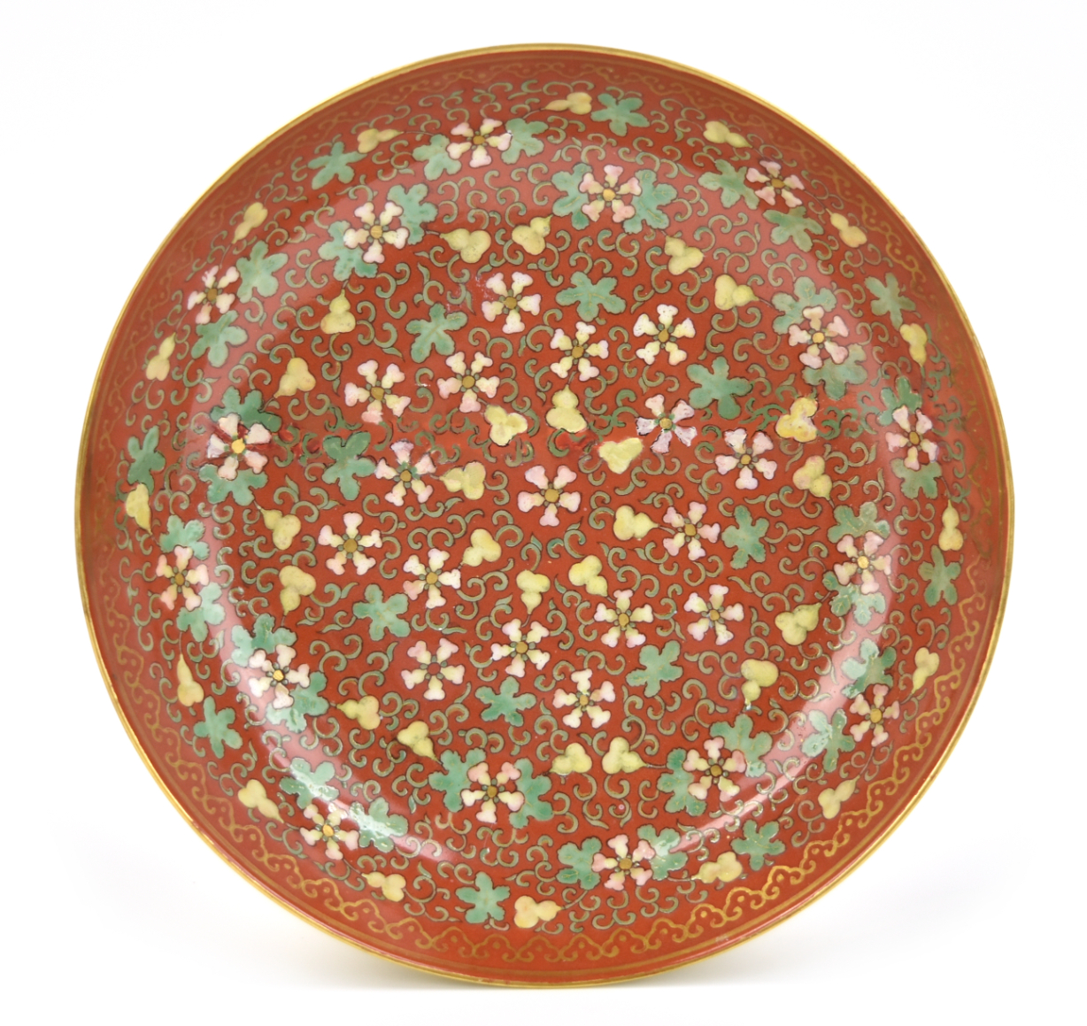 CHINESE IMPERIAL FAMILLE ROSE DISH,