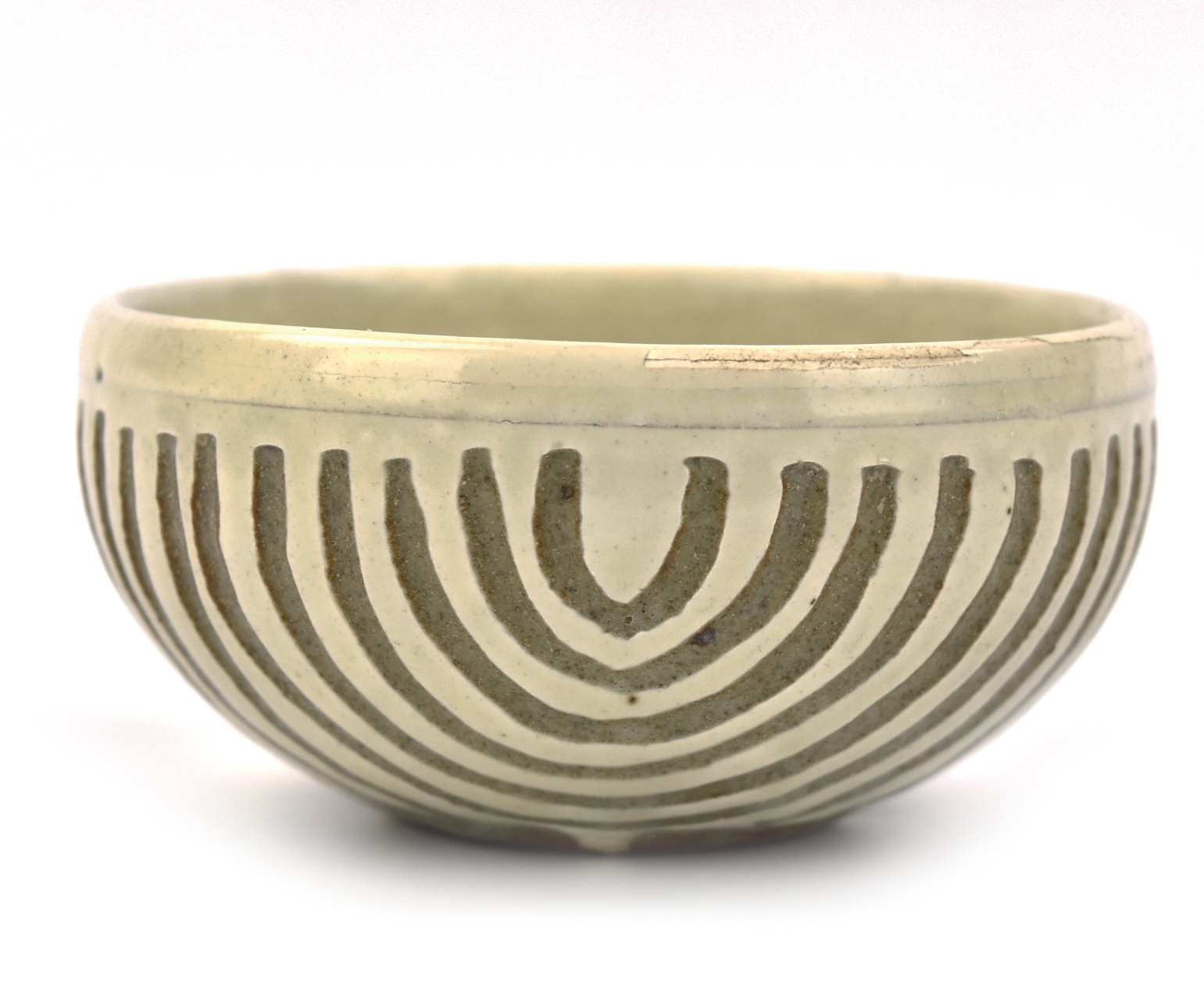 CHINESE CIZHOU DEEP CARVED BOWL,