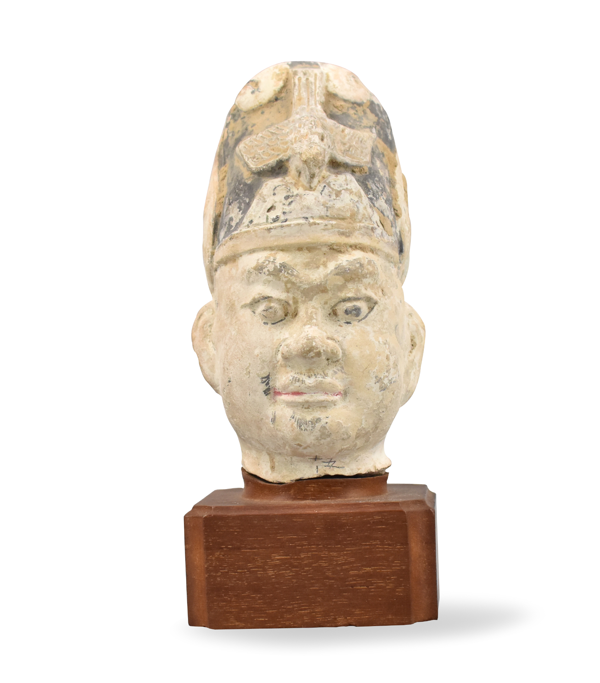 CHINESE CERAMIC OFFICIAL`S HEAD