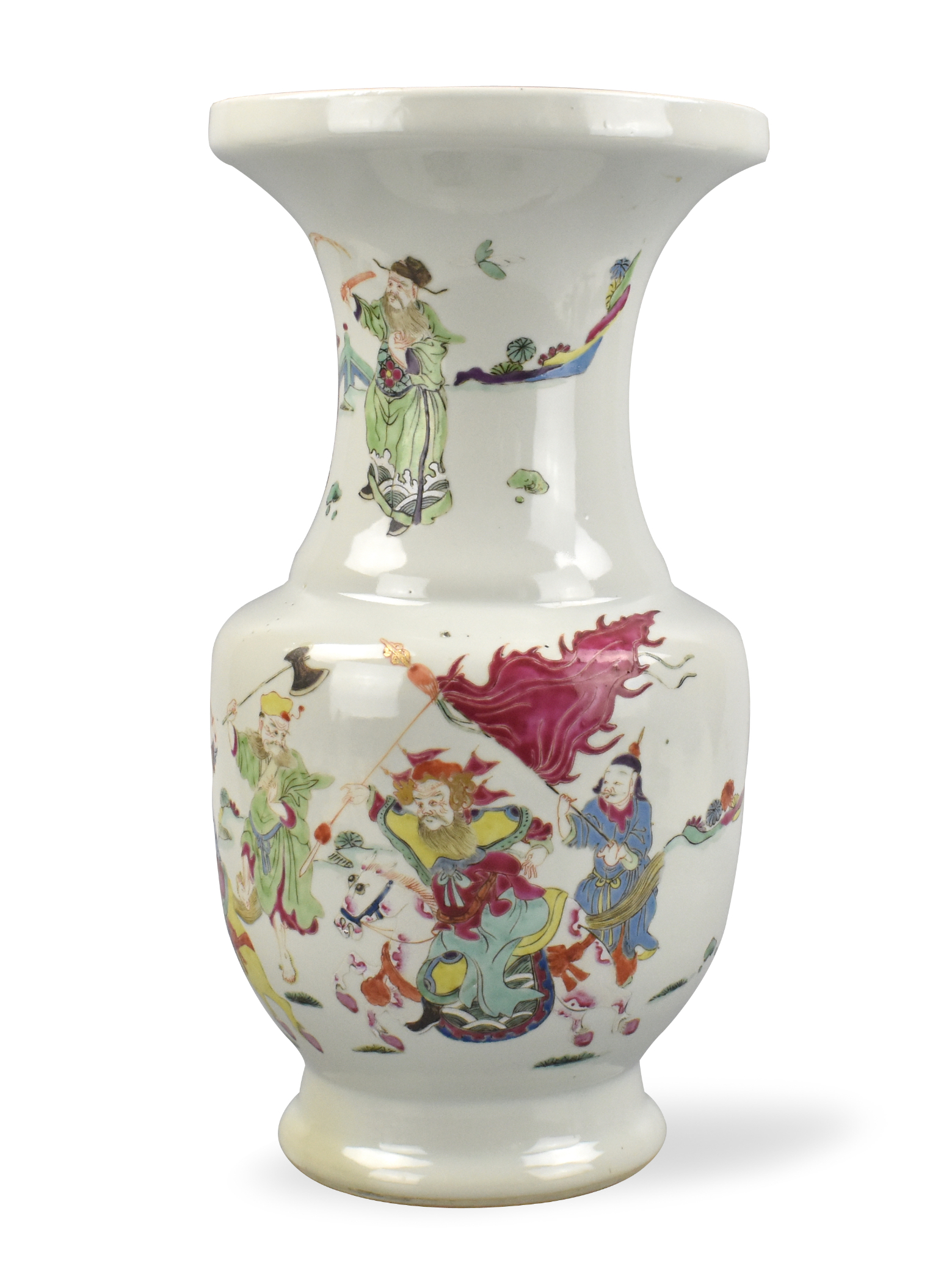 CHINESE FAMILLE ROSE VASE W FIGURES  33999c