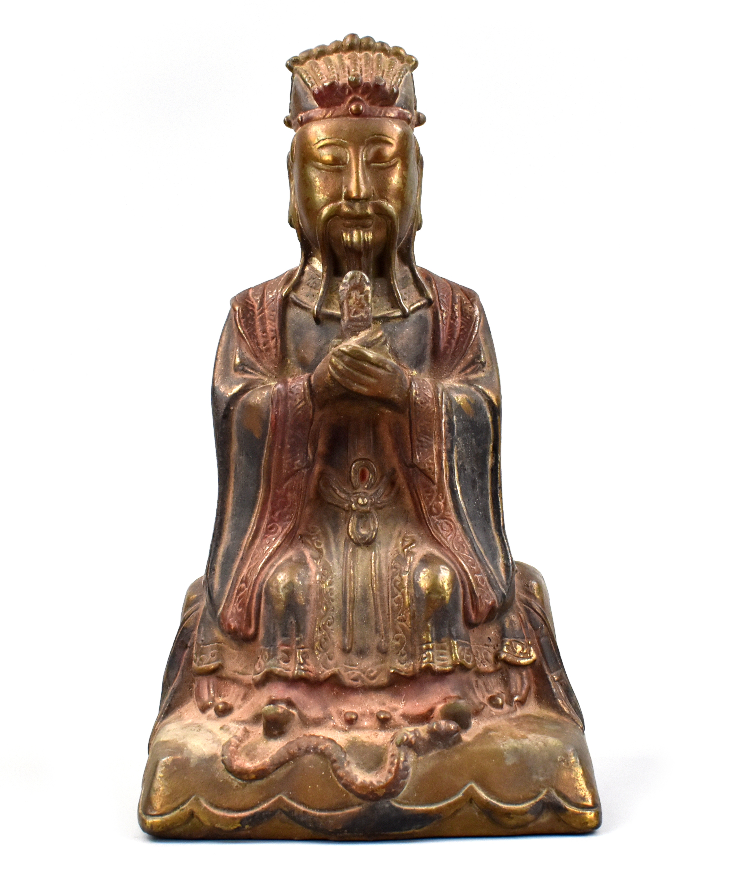 CHINESE GILT LACQUER COATED BRONZE