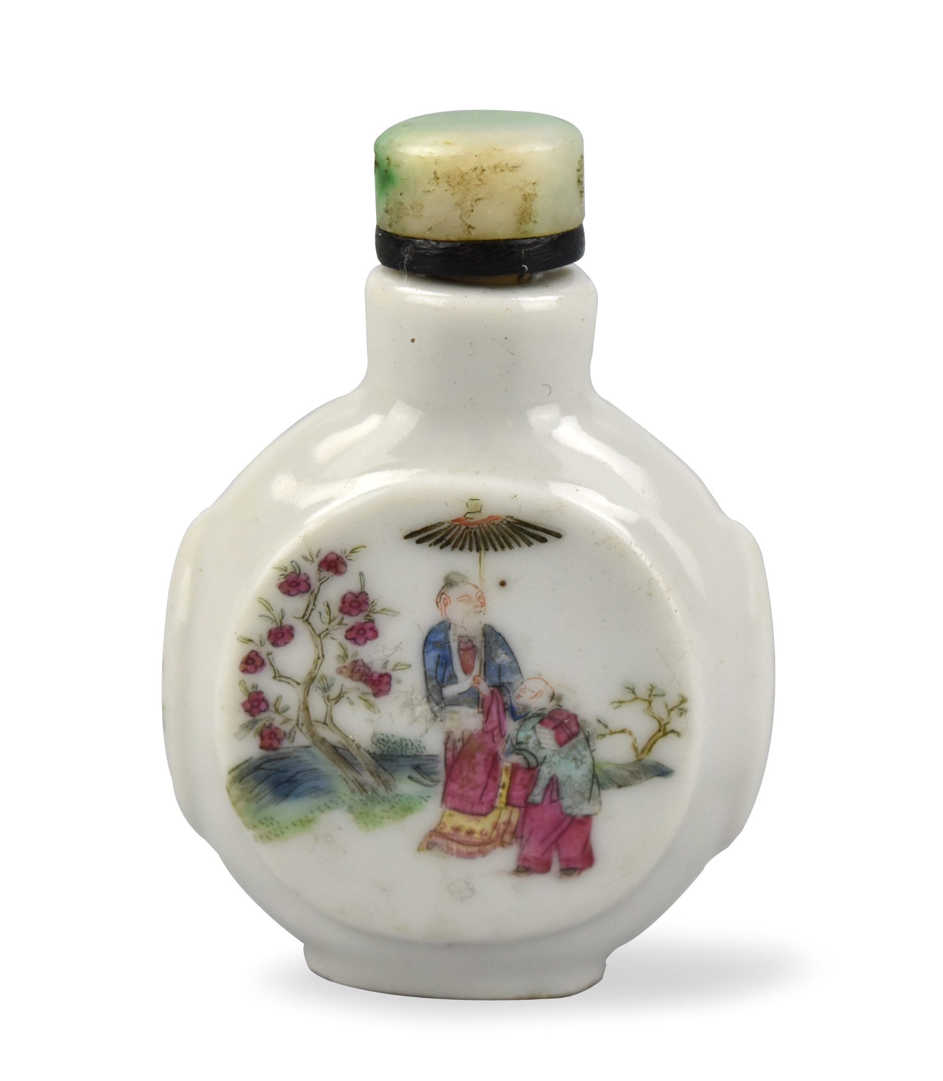 CHINESE FAMILLE ROSE SNUFF BOTTLE  3399ed