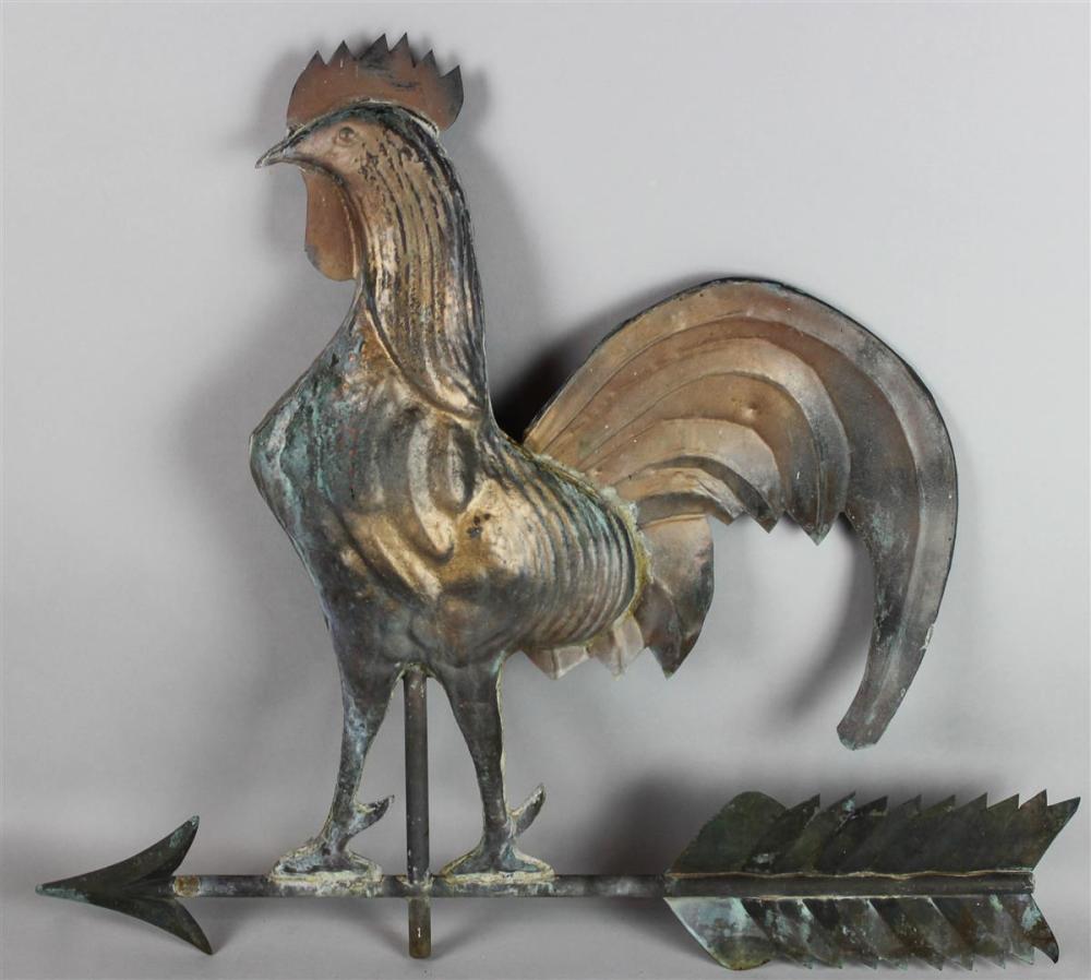 COPPER ROOSTER WEATHERVANECOPPER