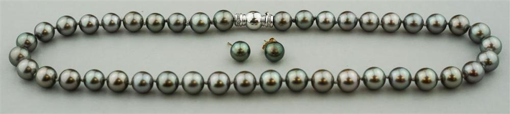 9-9.5MM BLACK PEARL CHOKER WITH