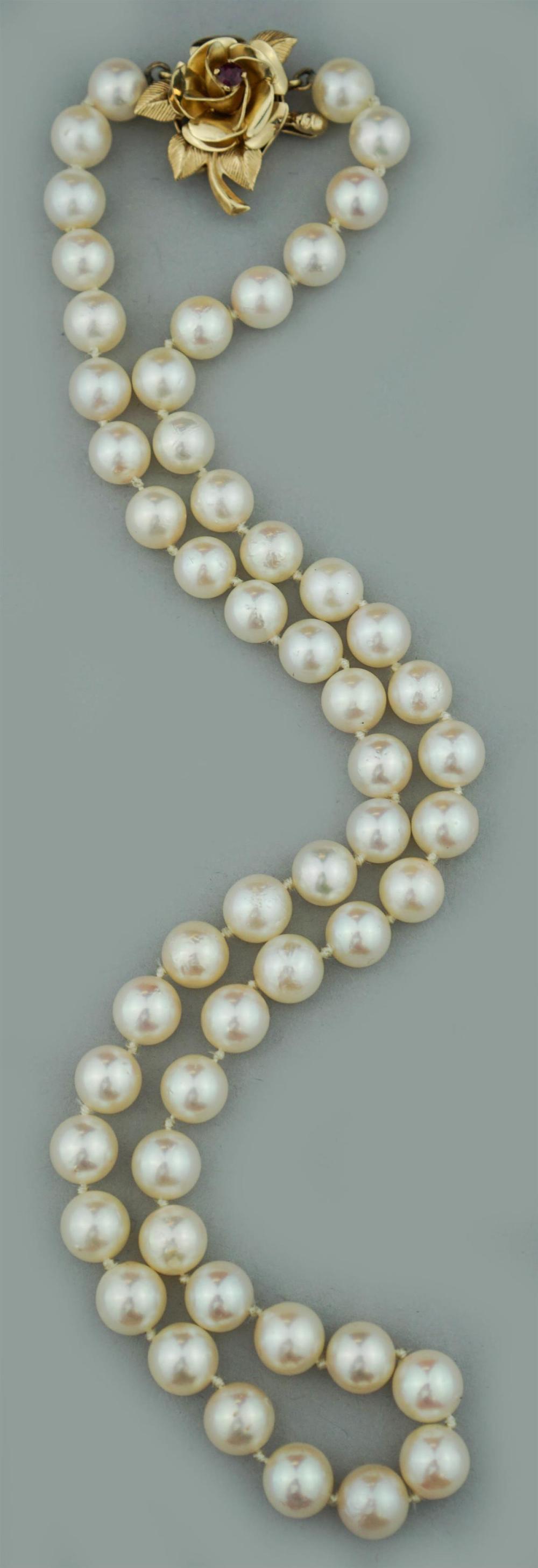 14K CULTURED PEARL NECKLACE14K 339b22