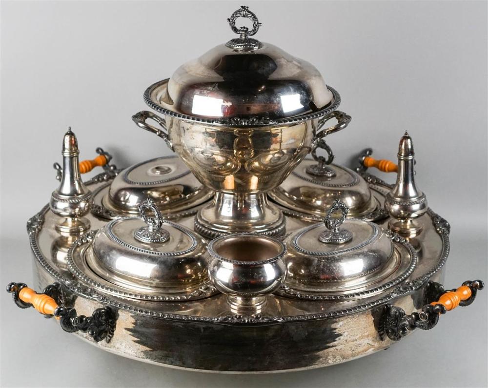 ENGLISH SILVERPLATED REVOLVING 339b5b