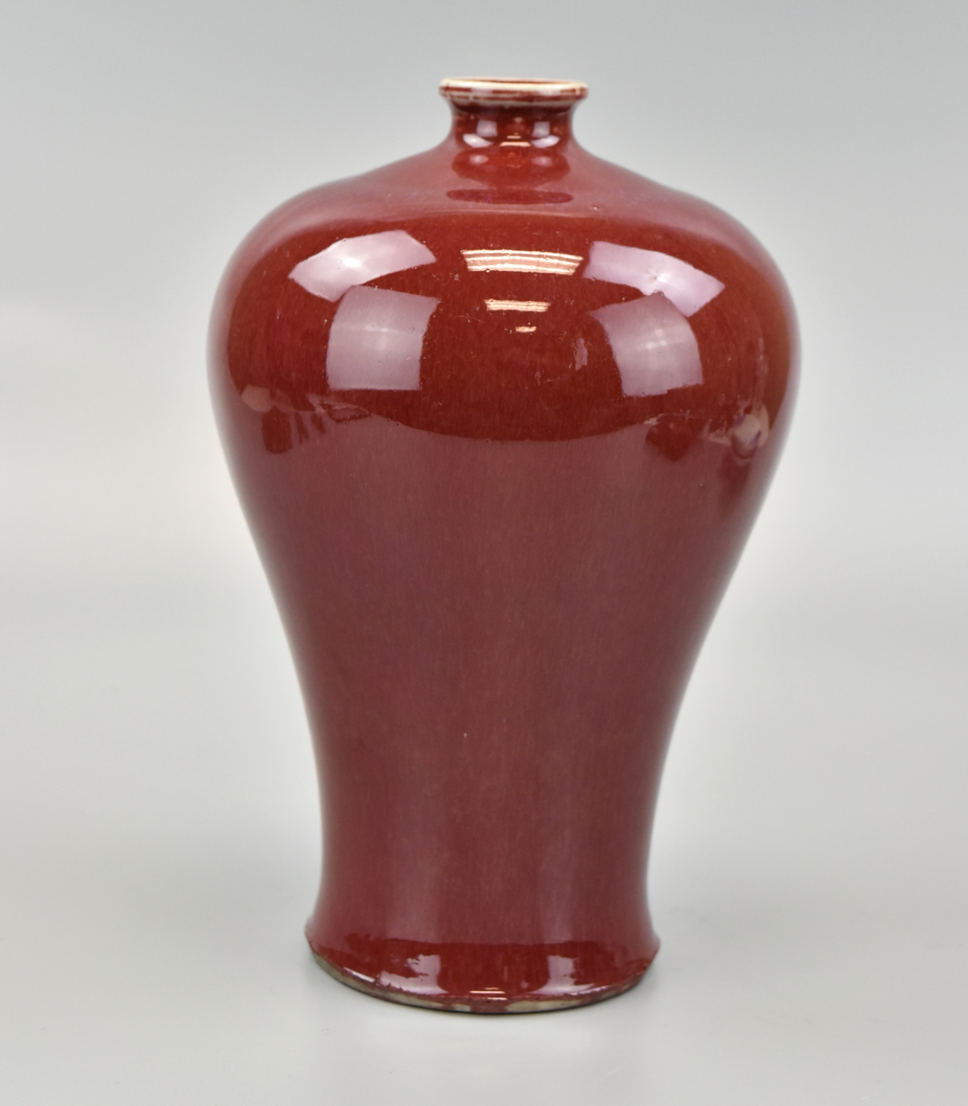 CHINESE RED FLAMBE GLAZED MEIPING 339bb6