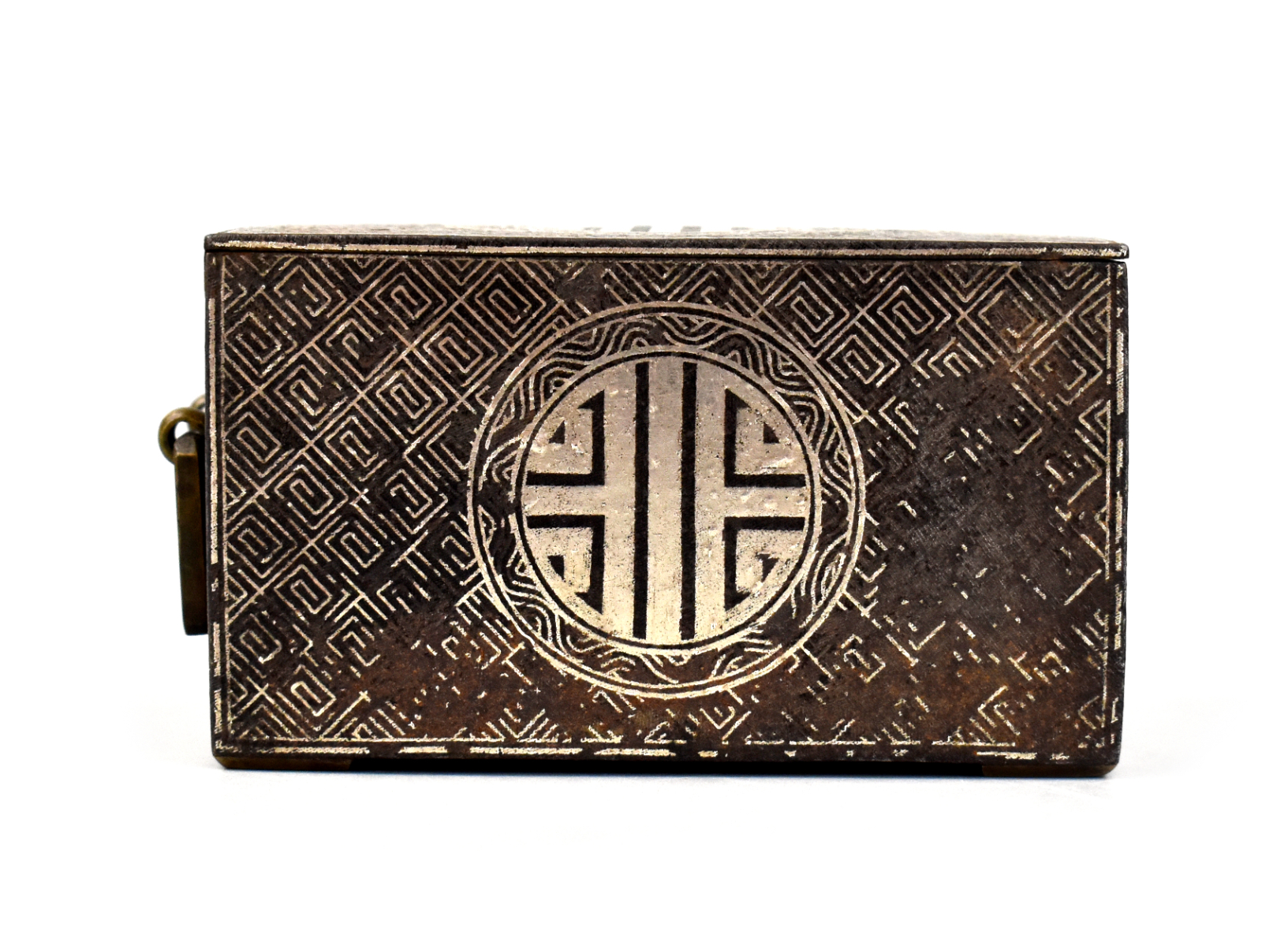 KOREAN IRON BOX 19TH C Rectangular 339bdd