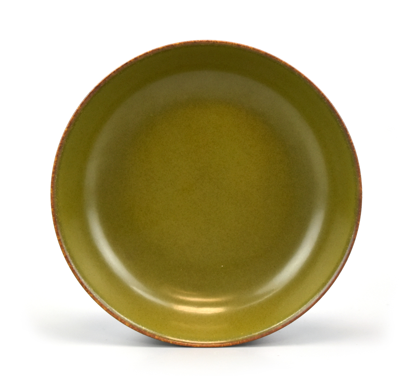 CHINESE TEA-DUST GLAZED SHALLOW