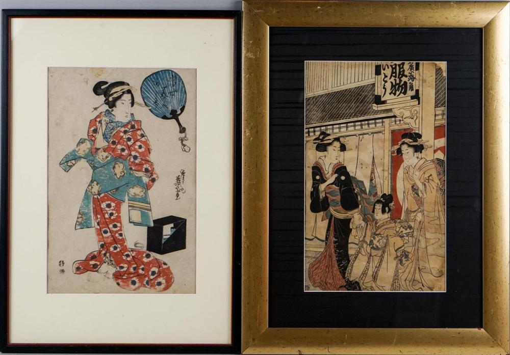 GROUP OF FIVE JAPANESE WOODBLOCK