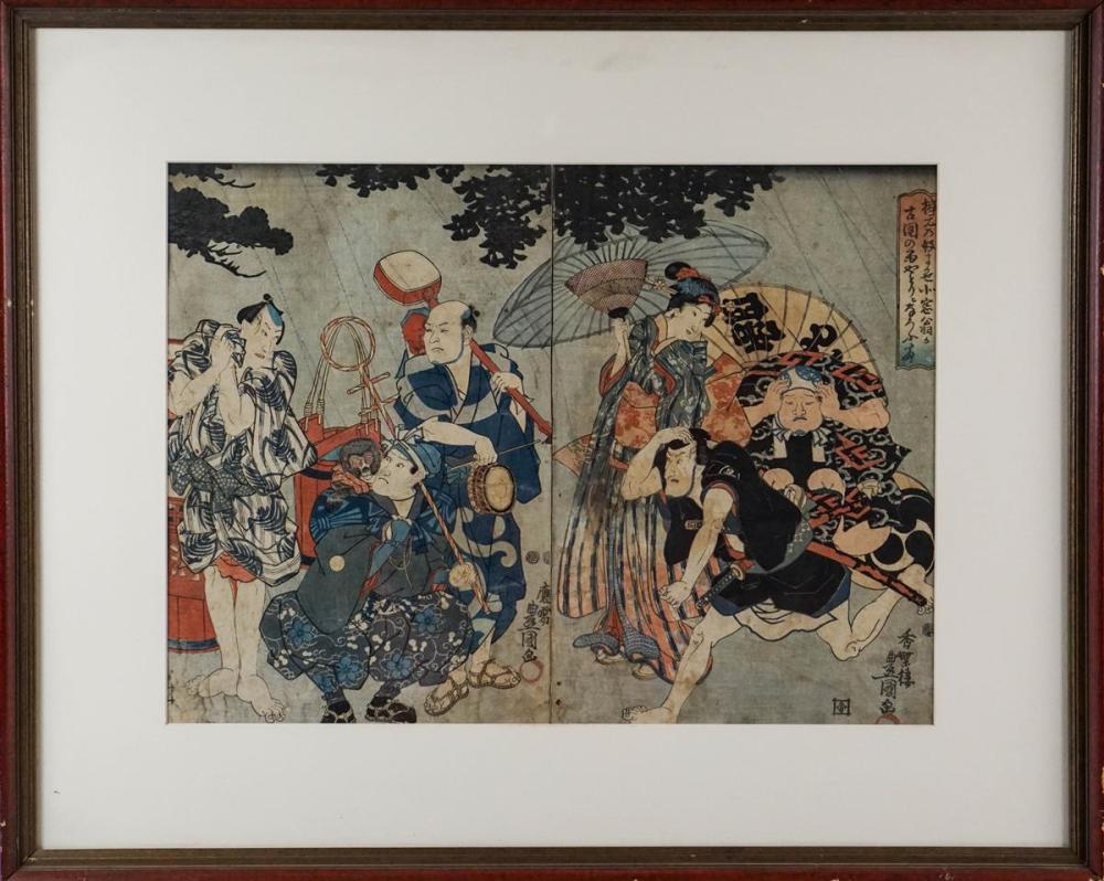 TWO JAPANESE WOODBLOCK PRINTS BY 339c78