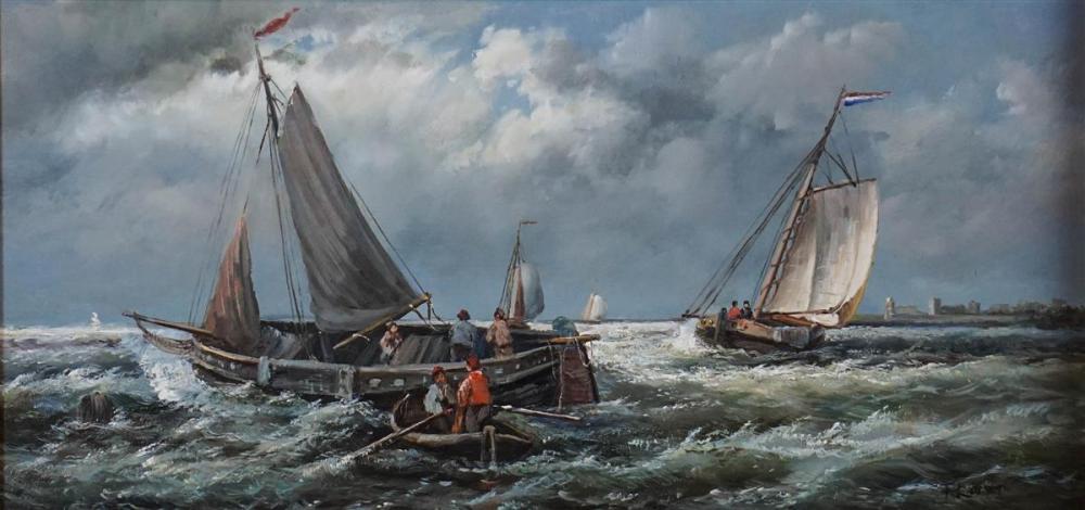 BRITISH SCHOOL 20TH CENTURY SAILBOATS 339ce8