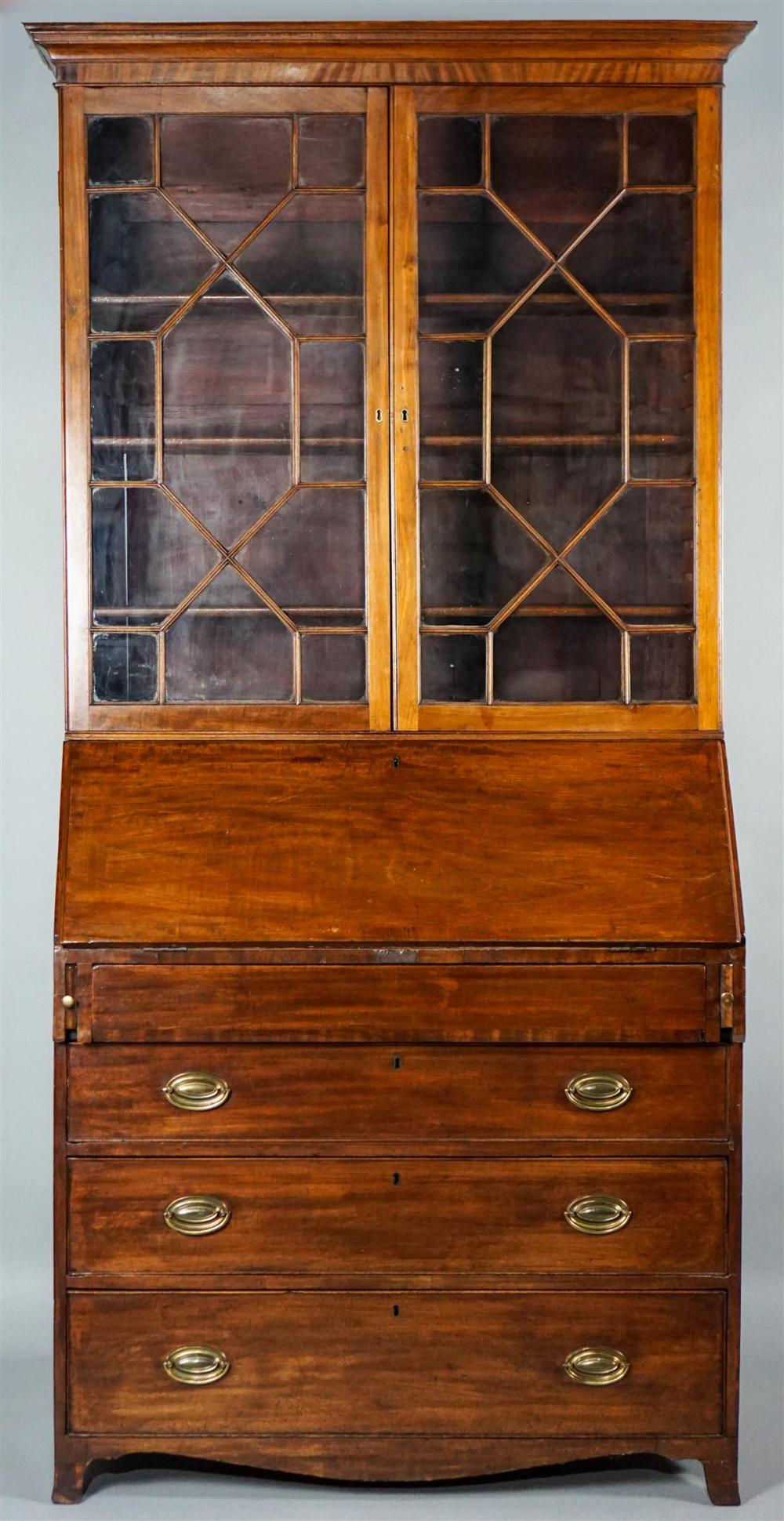 FEDERAL MAHOGANY SECRETARY BOOKCASEFEDERAL 339d3f