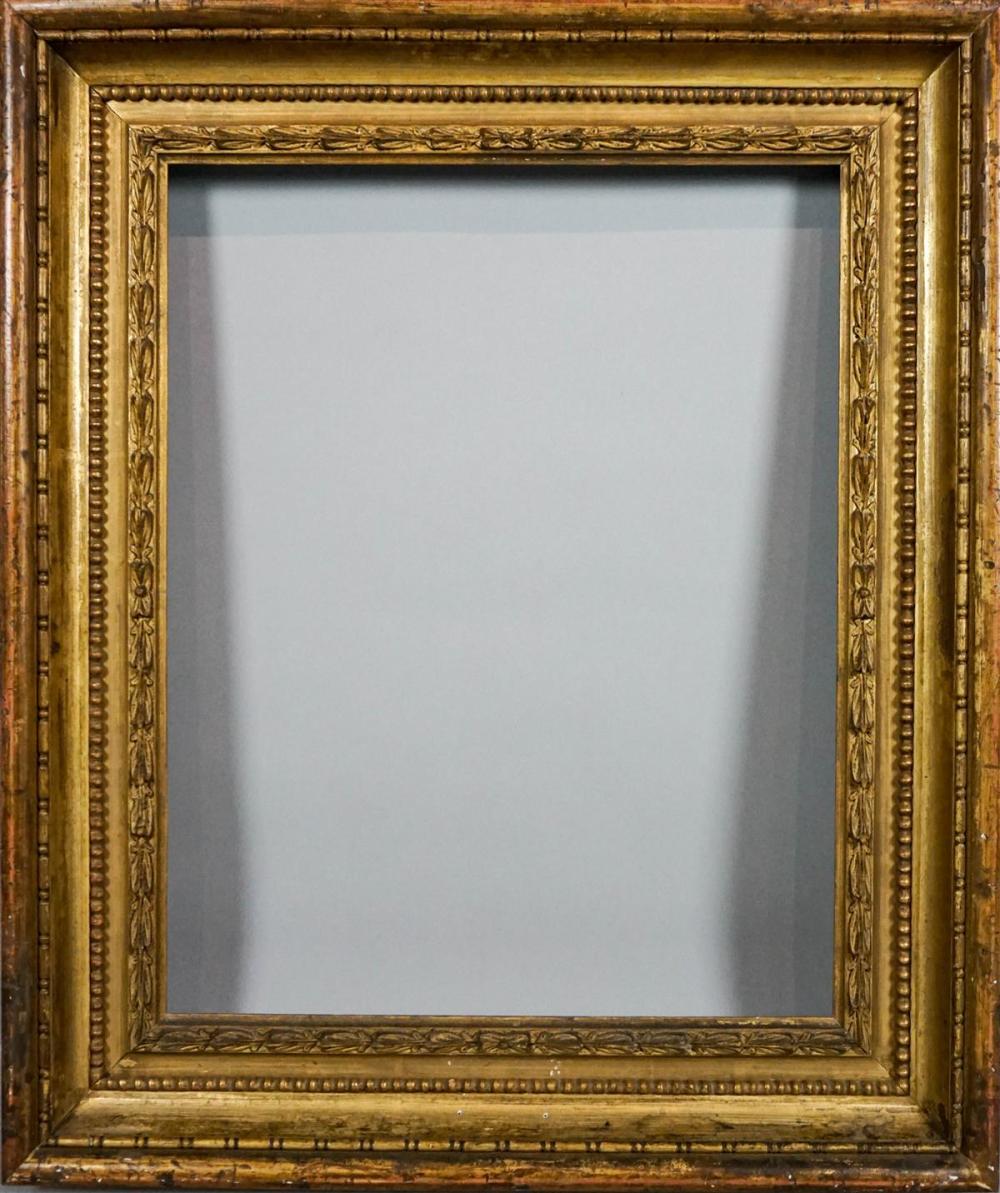 NEOCLASSICAL GILT FRAME WITH BEADED 339dc0