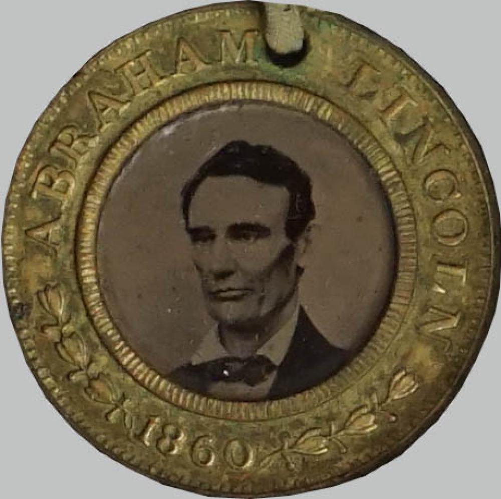 1860 LINCOLN HAMLIN FERROTYPE CAMPAIGN 339ddc