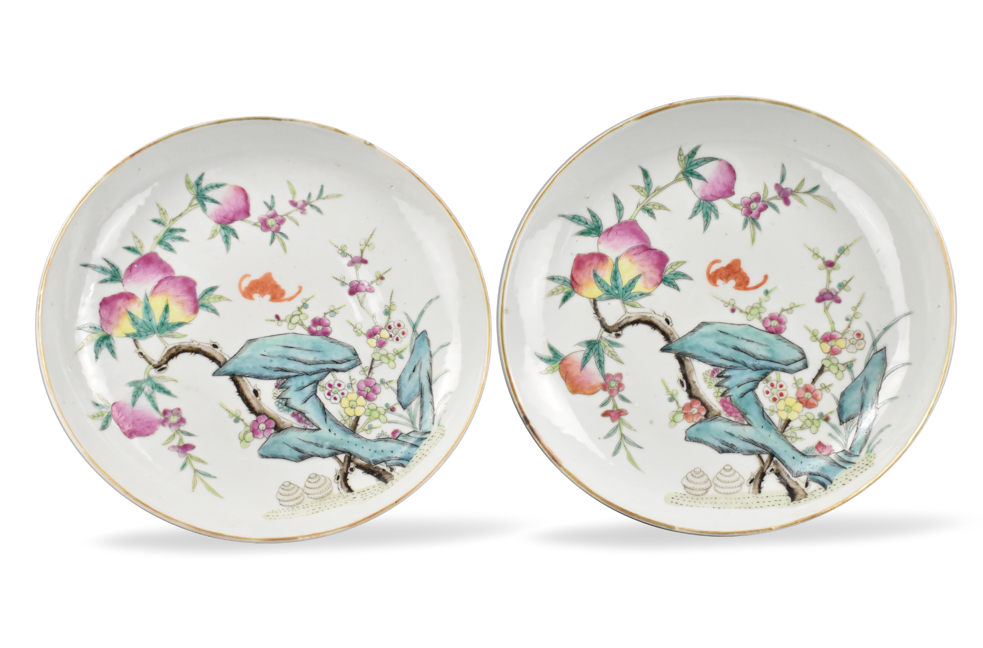 PAIR OF CHINESE FAMILLE ROSE PEACH 339e40
