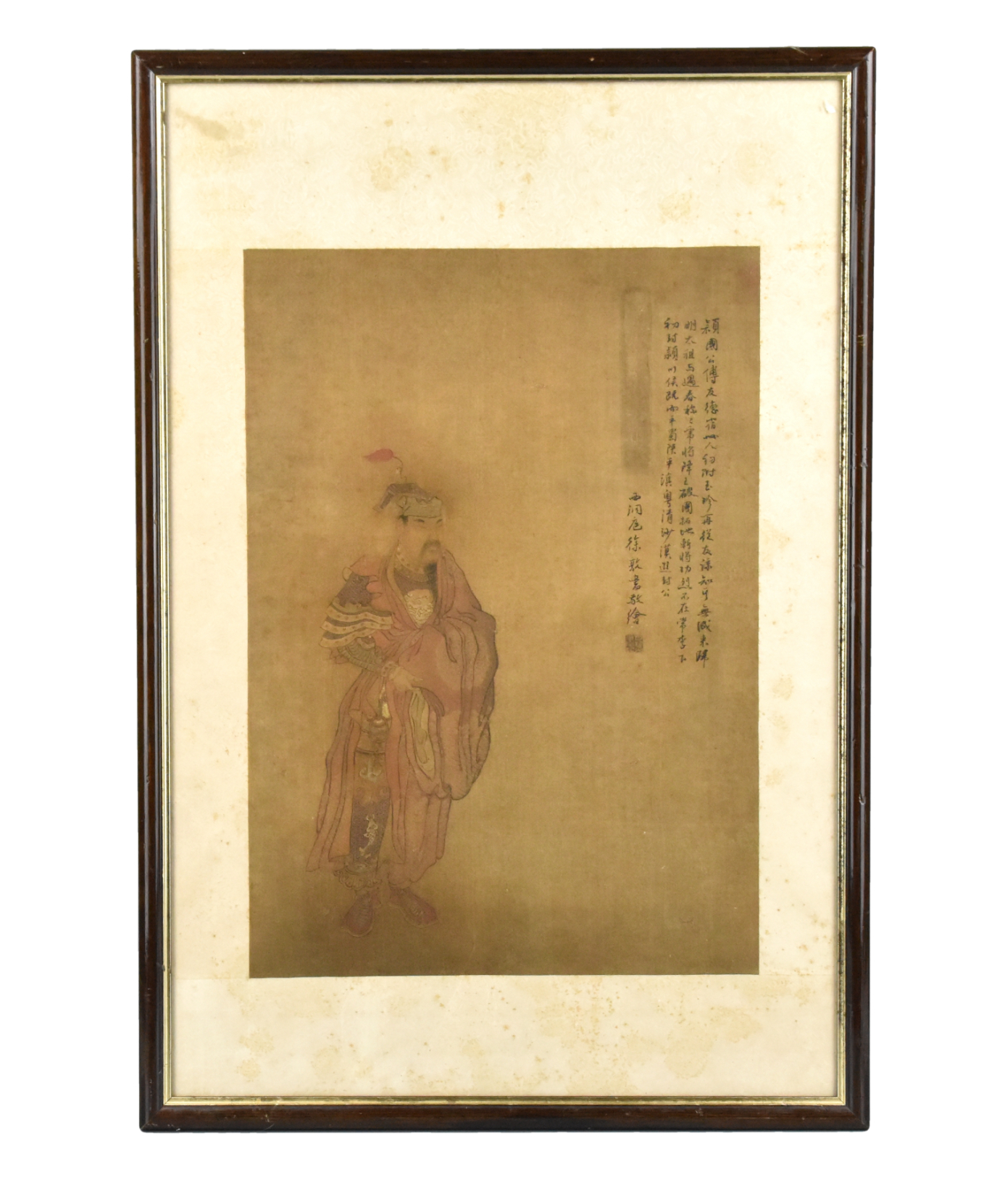 CHINESE PAINTING ON SILK OF FIGURES,