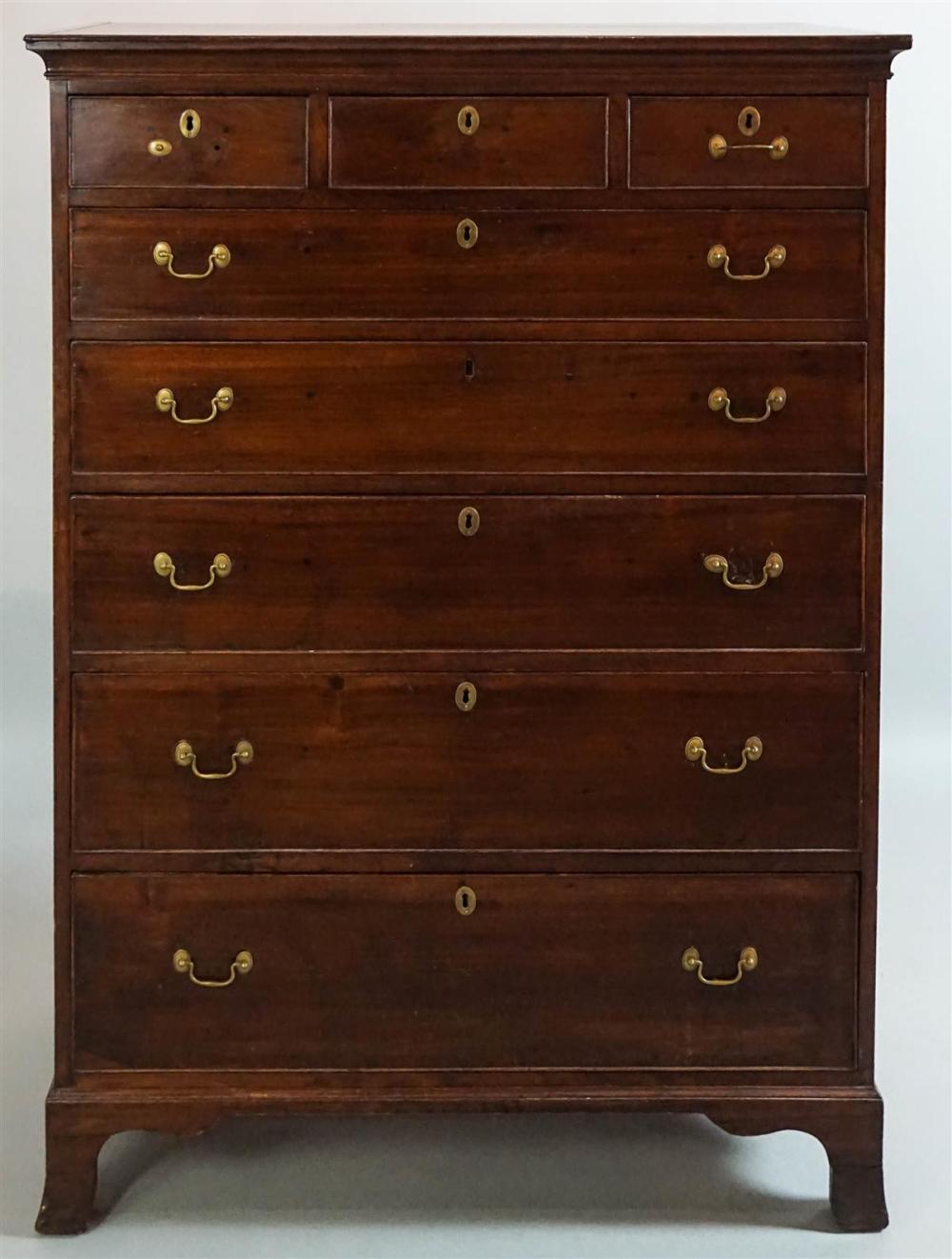 AMERICAN CHIPPENDALE WALNUT TALL 339ee6