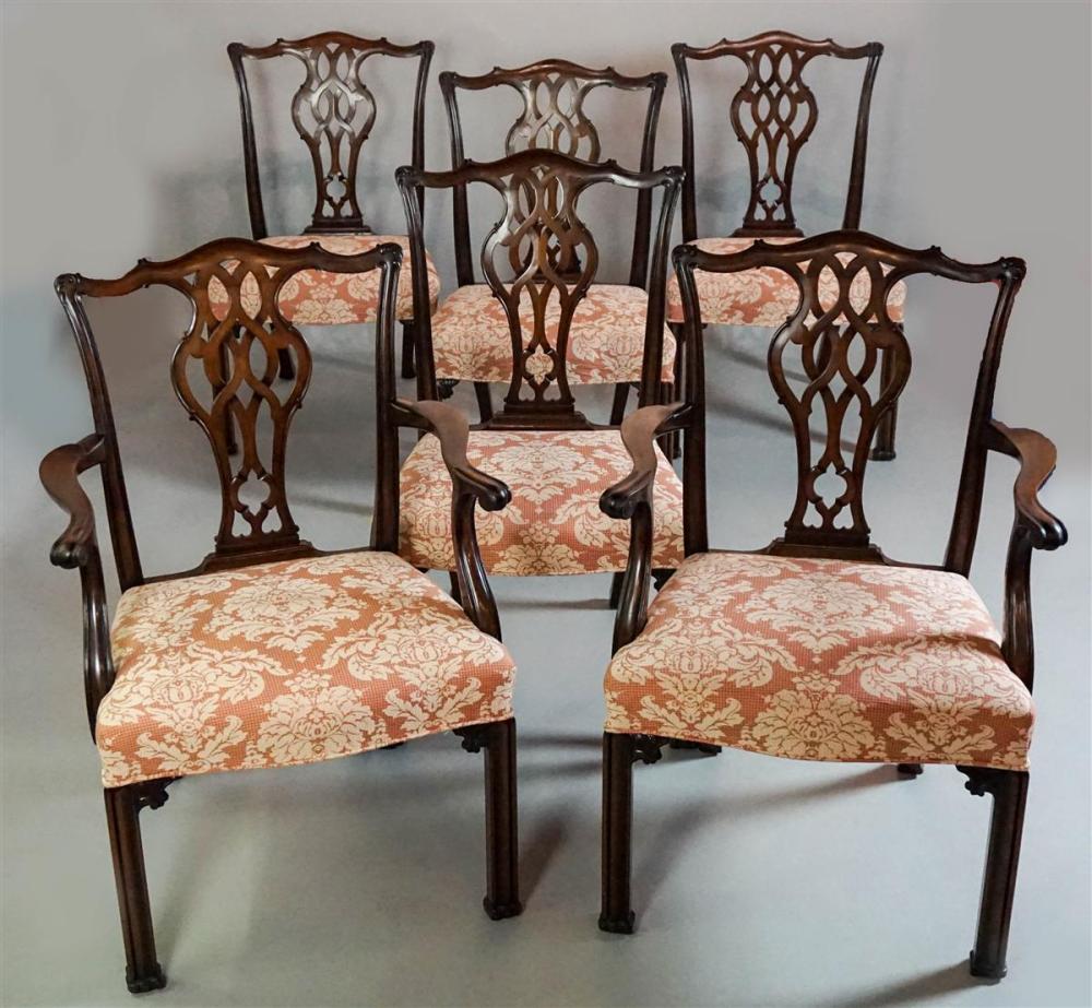 SET OF SIX GEORGE III STYLE MAHOGANY 339f08