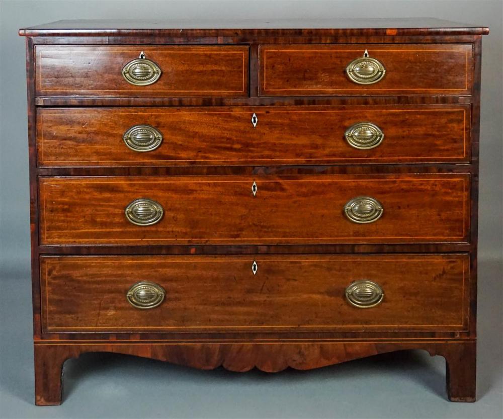 GEORGE III INLAID MAHOGANY CHEST 339f00