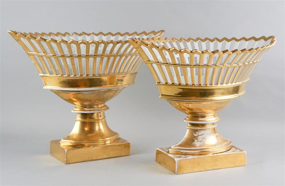 PAIR OF EMPIRE PARIS GILT AND WHITE 339f2e