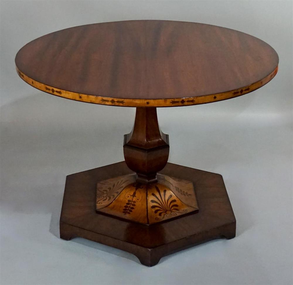 REGENCY STYLE CIRCULAR INLAID MAHOGANY 339f7a