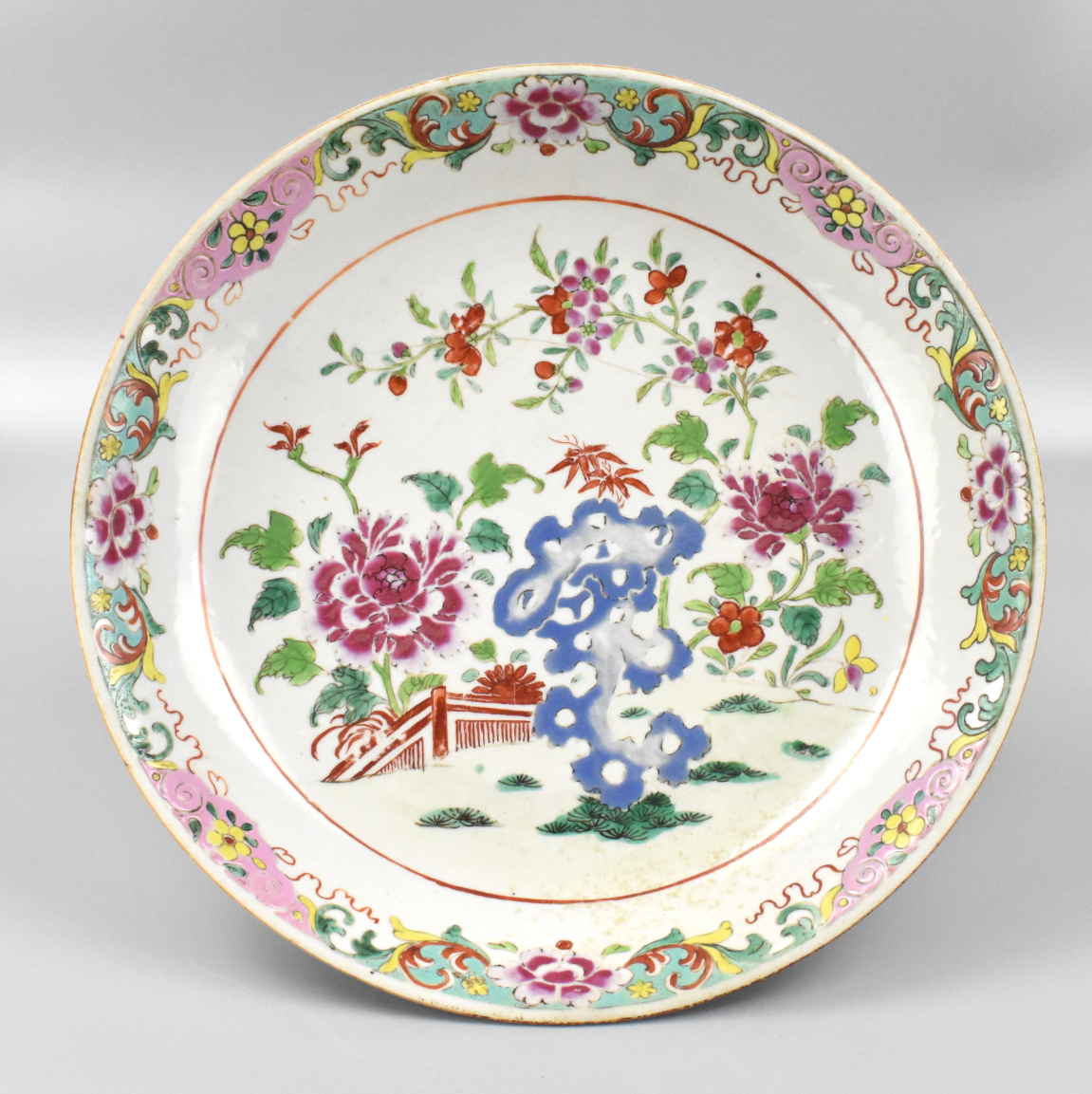 CHINESE FAMILLE ROSE CHARGER YONGZHENG 339fa4