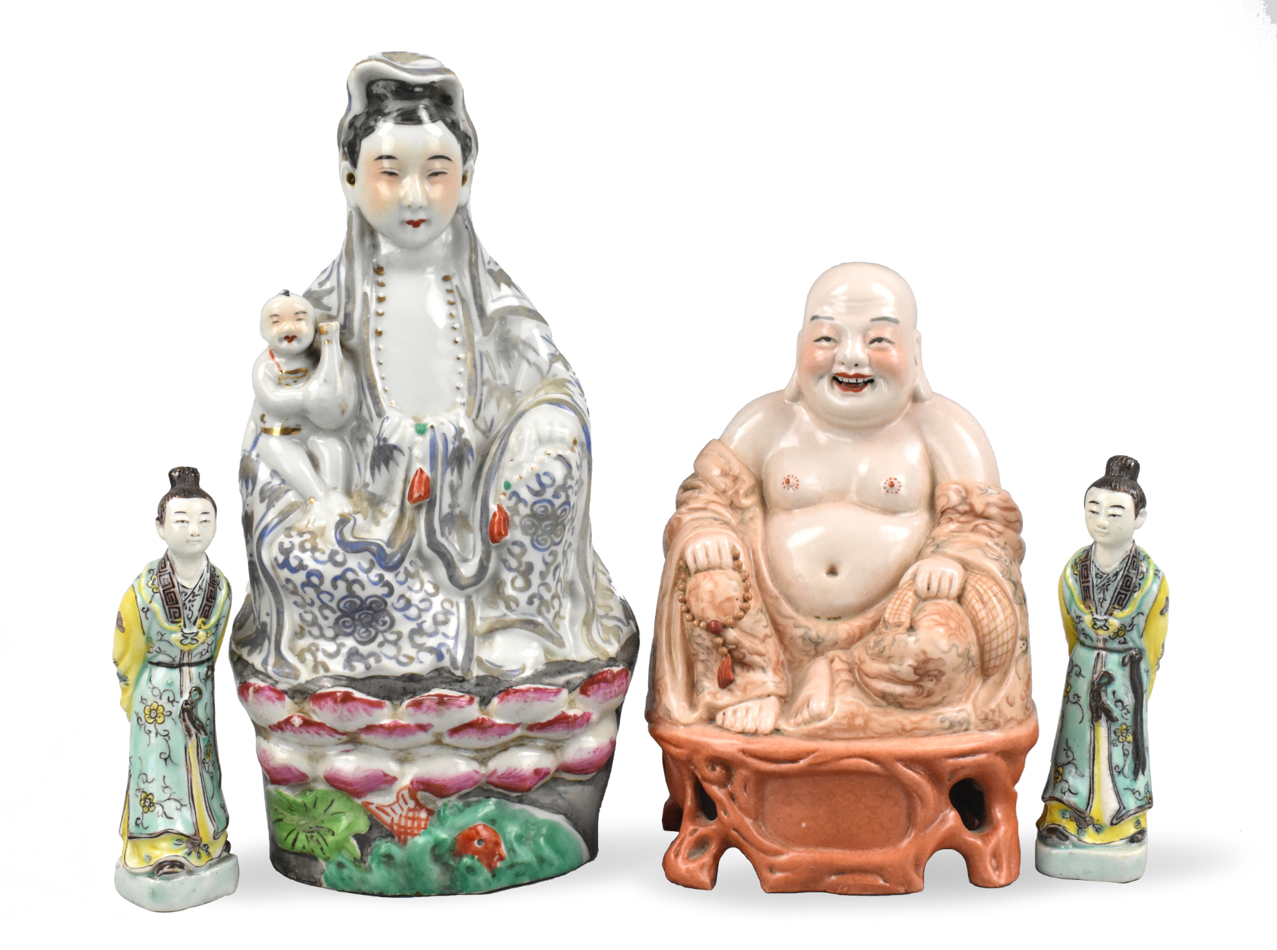 4 CHINESE PORCELAIN FIGURES OF 33a036