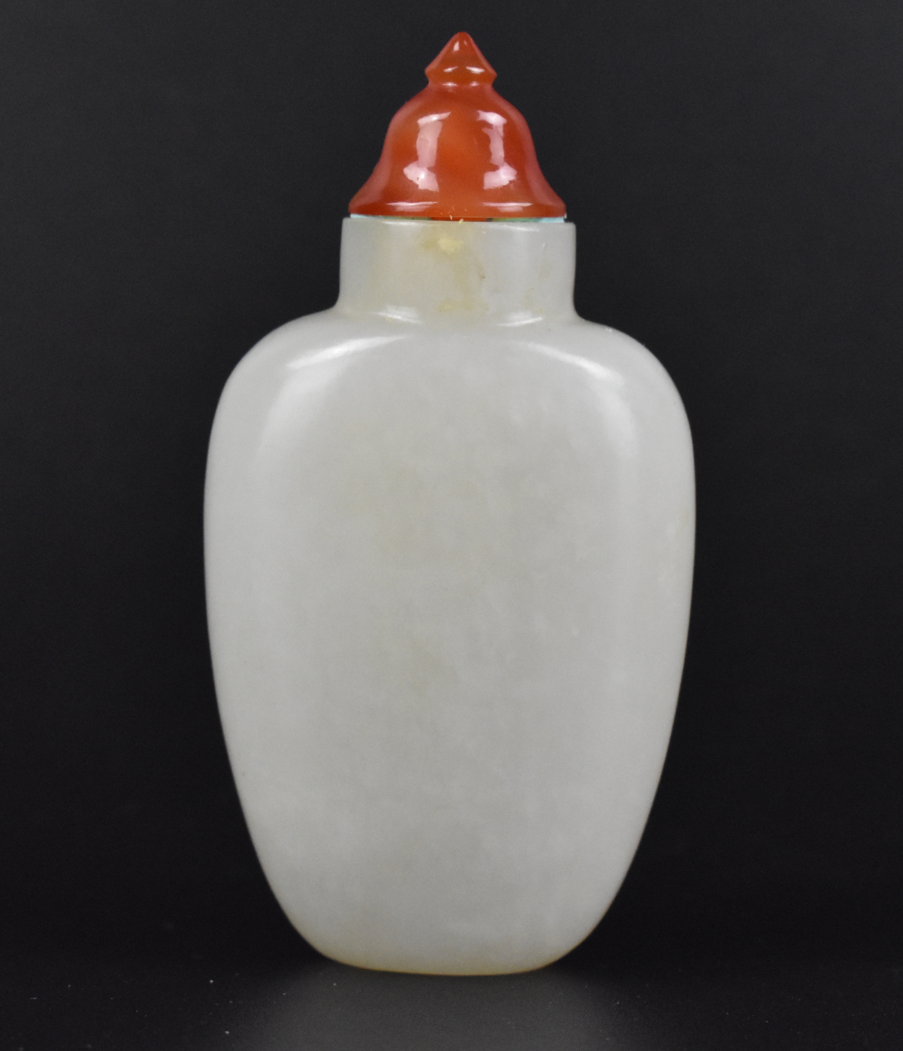 CHINESE WHITE JADE CARVED SNUFF 33a05f