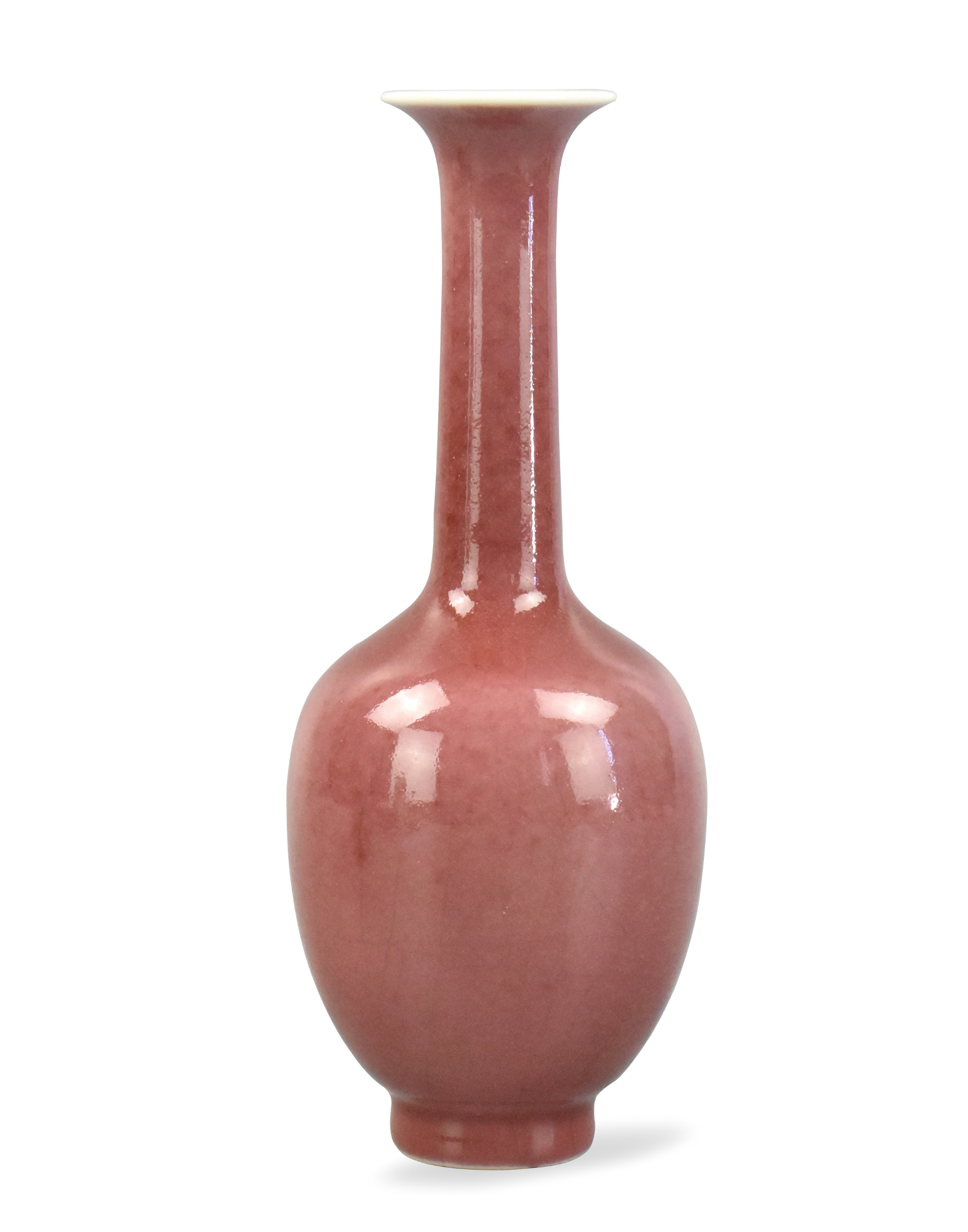 CHINESE PEACH BLOSSOM GLAZED VASE