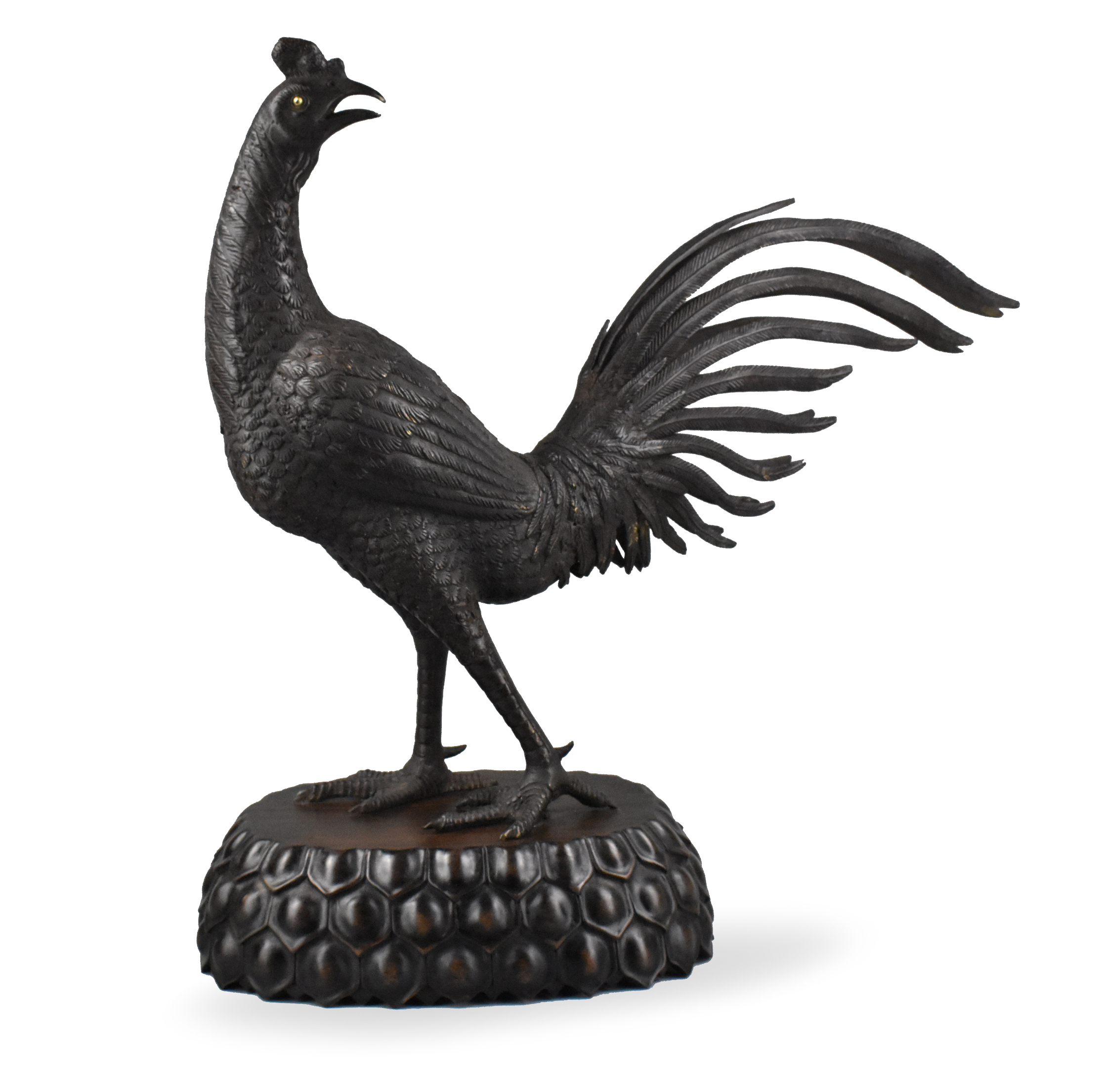 LARGE CHINESE BRONZE CAST PHEASANT