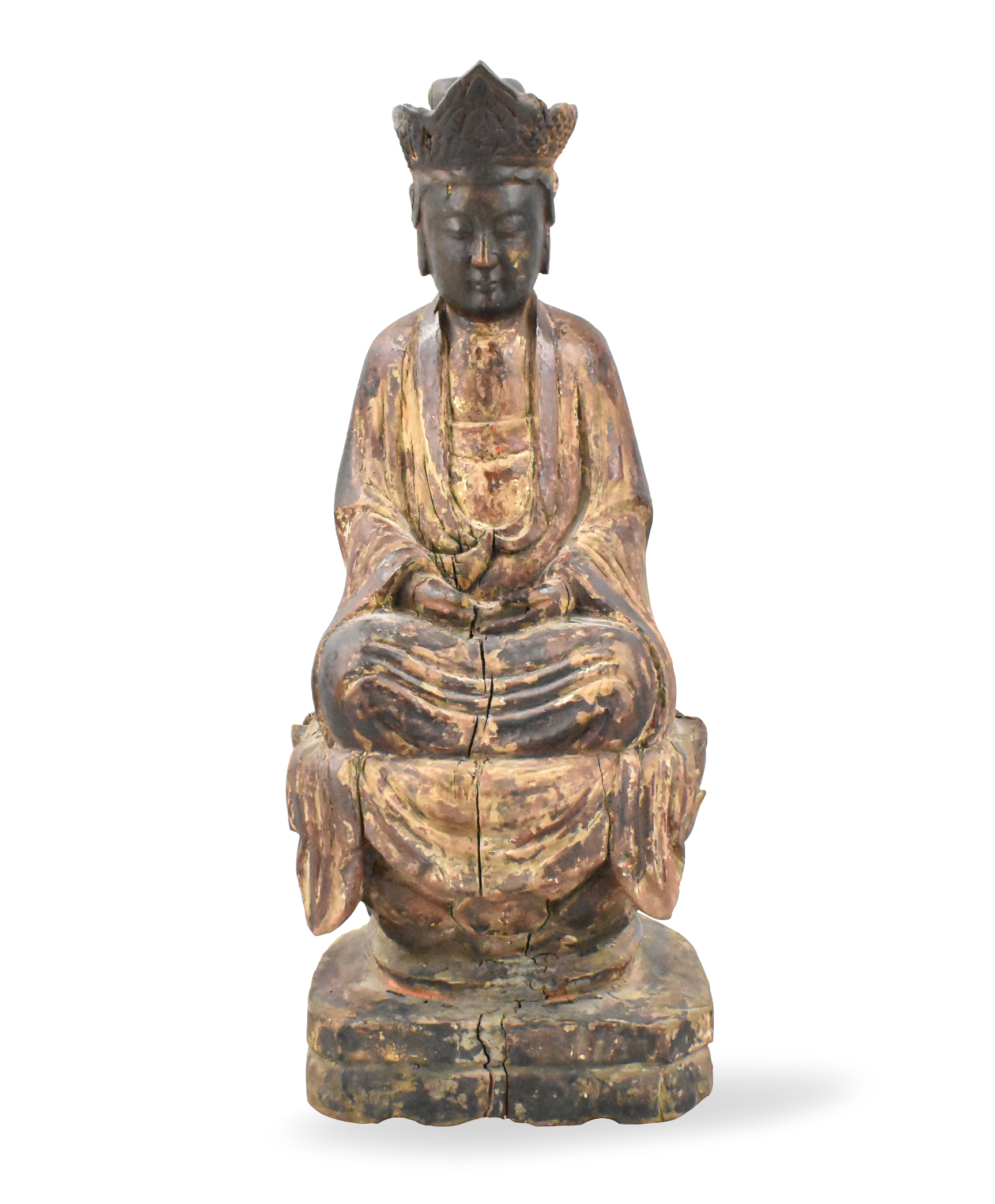 CHINESE GILT LACQUERED WOODEN BUDDHA 33a0c5