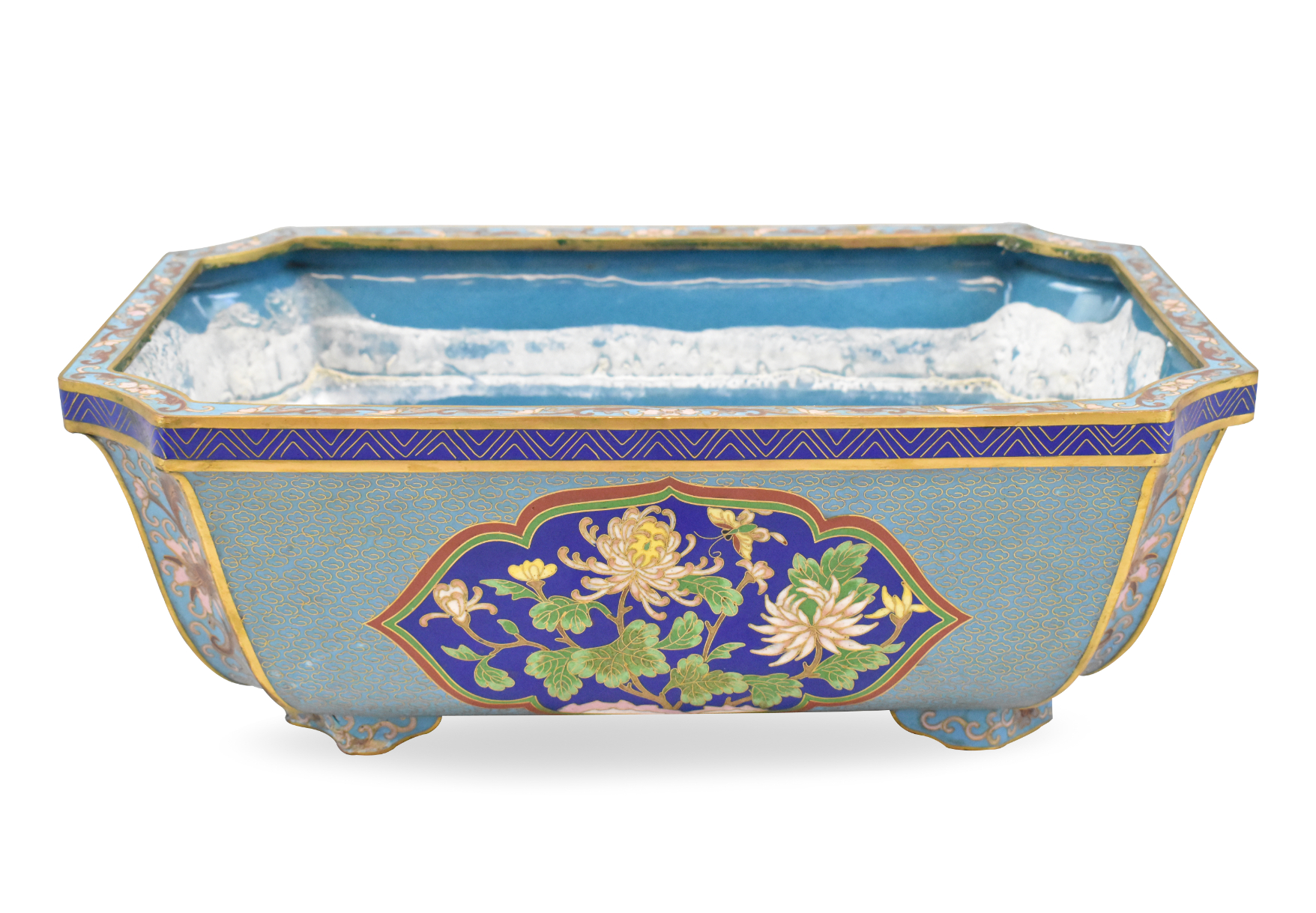 CHINESE CLOISONNE RECTANGULAR PLANTER  33a108