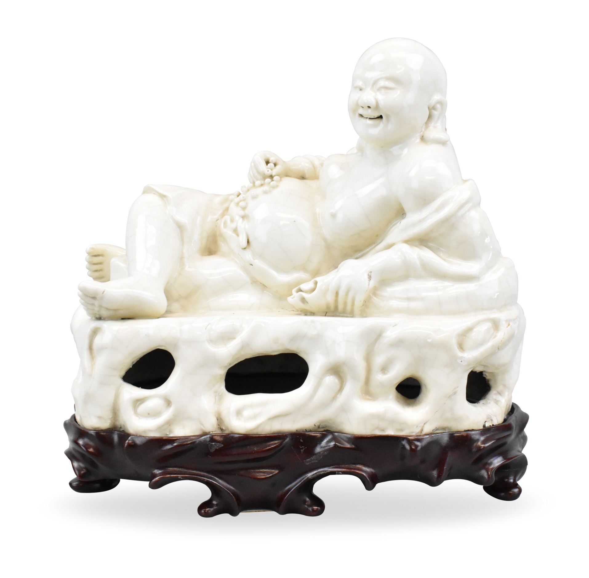 CHINESE ZHANGZHOU WARE LAUGHING 33a120