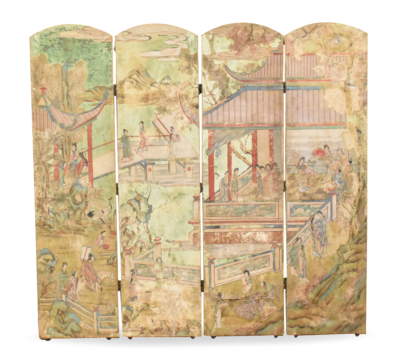 SET OF CHINESE SILK PAINTING ON 33a135