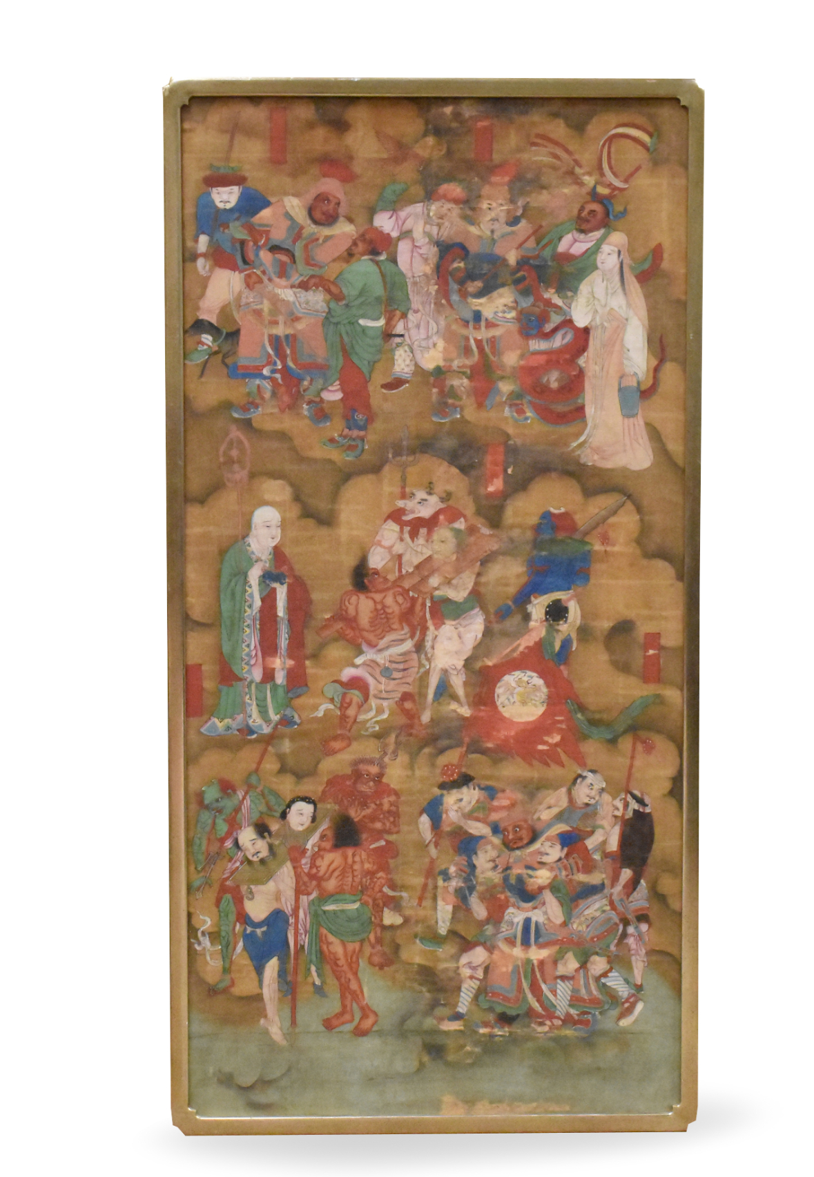 CHINESE POLYCHROME IMMORTAL PAINTING MING 33a137