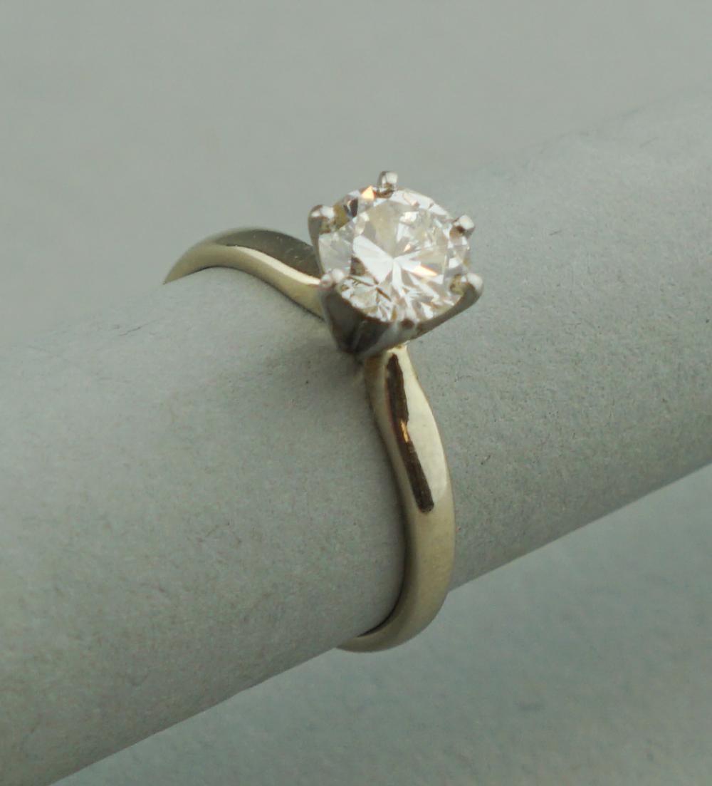 1CT DIAMOND SOLITAIRE IN 14K WHITE