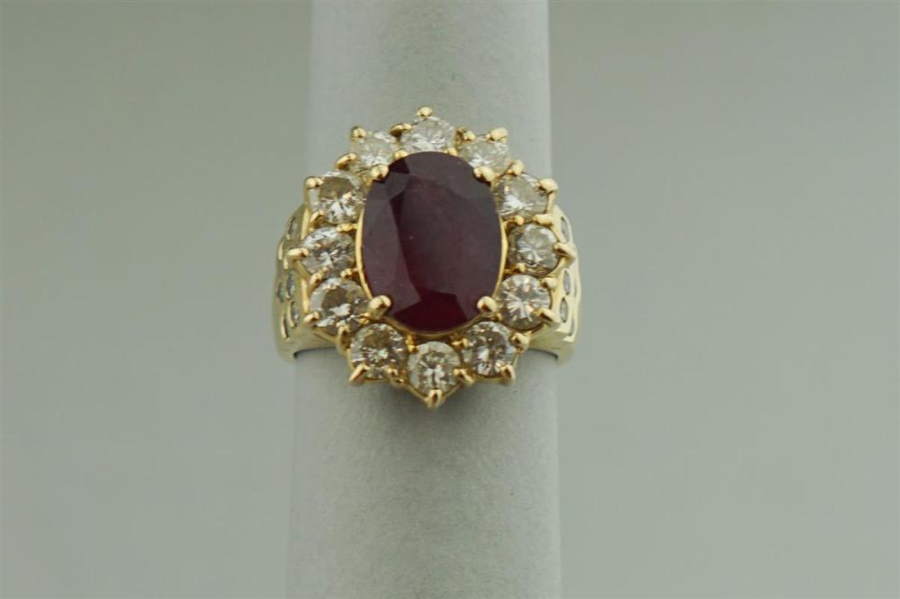 14K YELLOW GOLD RUBY AND DIAMOND 33a21d