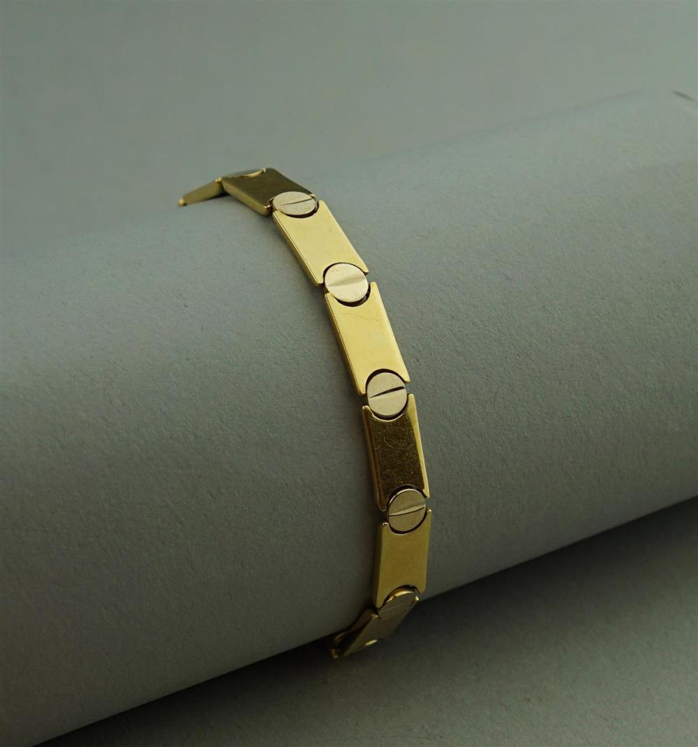 14K YELLOW GOLD LINK BRACELET14K