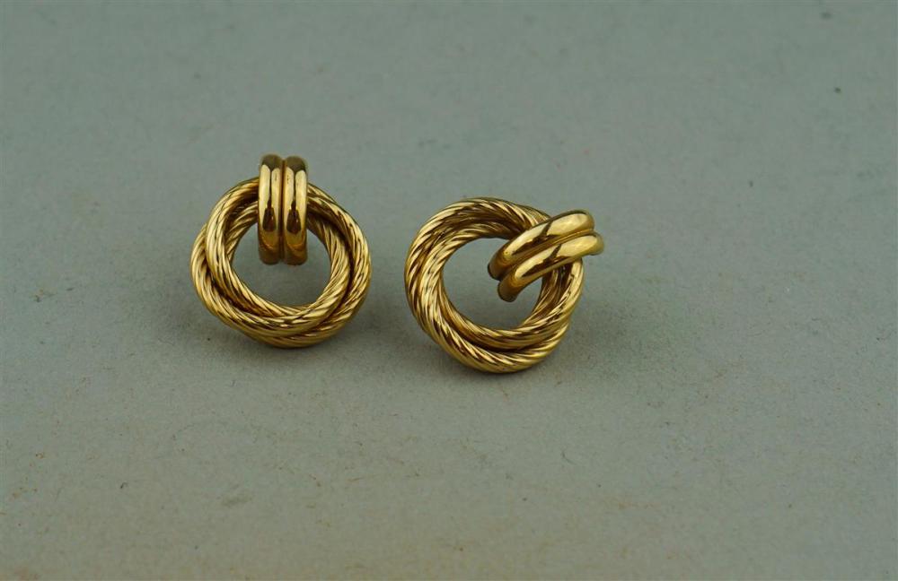 CIRCLE 14K YELLOW GOLD EARRINGSCIRCLE 33a240