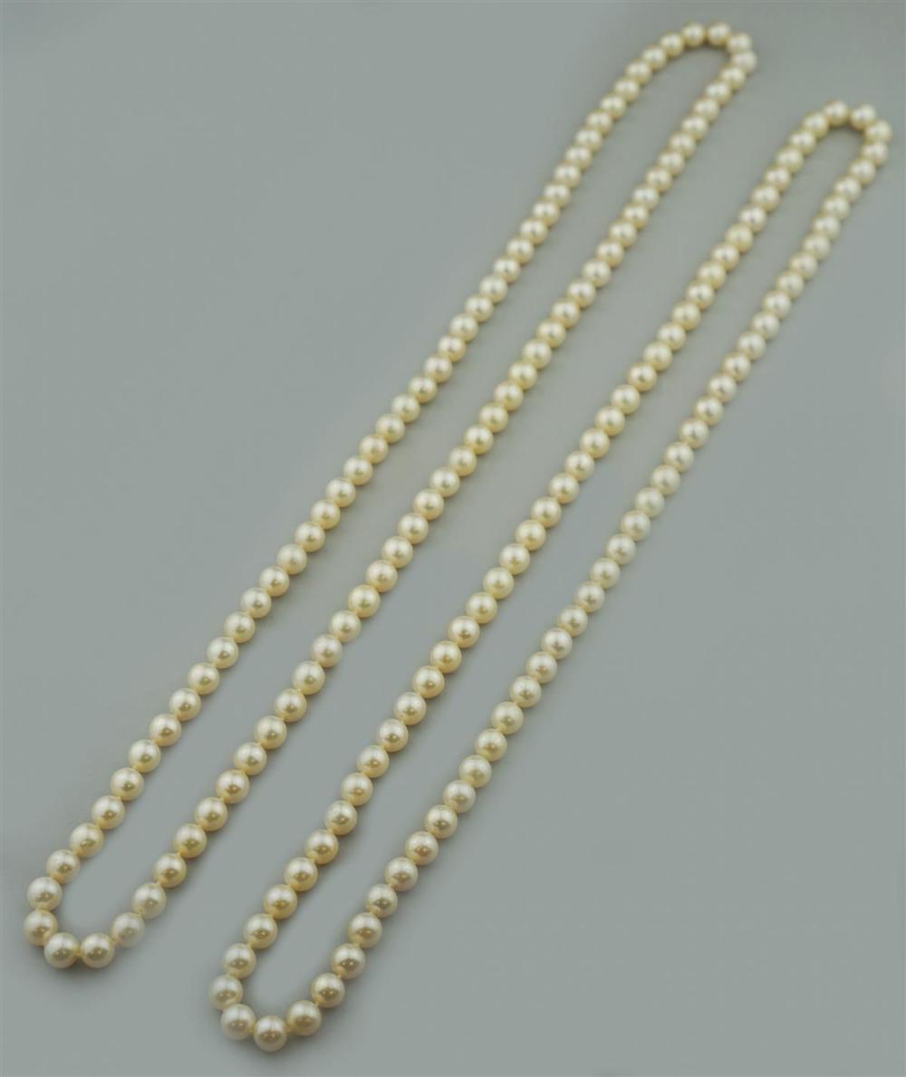 TWO 9 10 0MM CULTURED PEARL STRANDSTWO 33a250