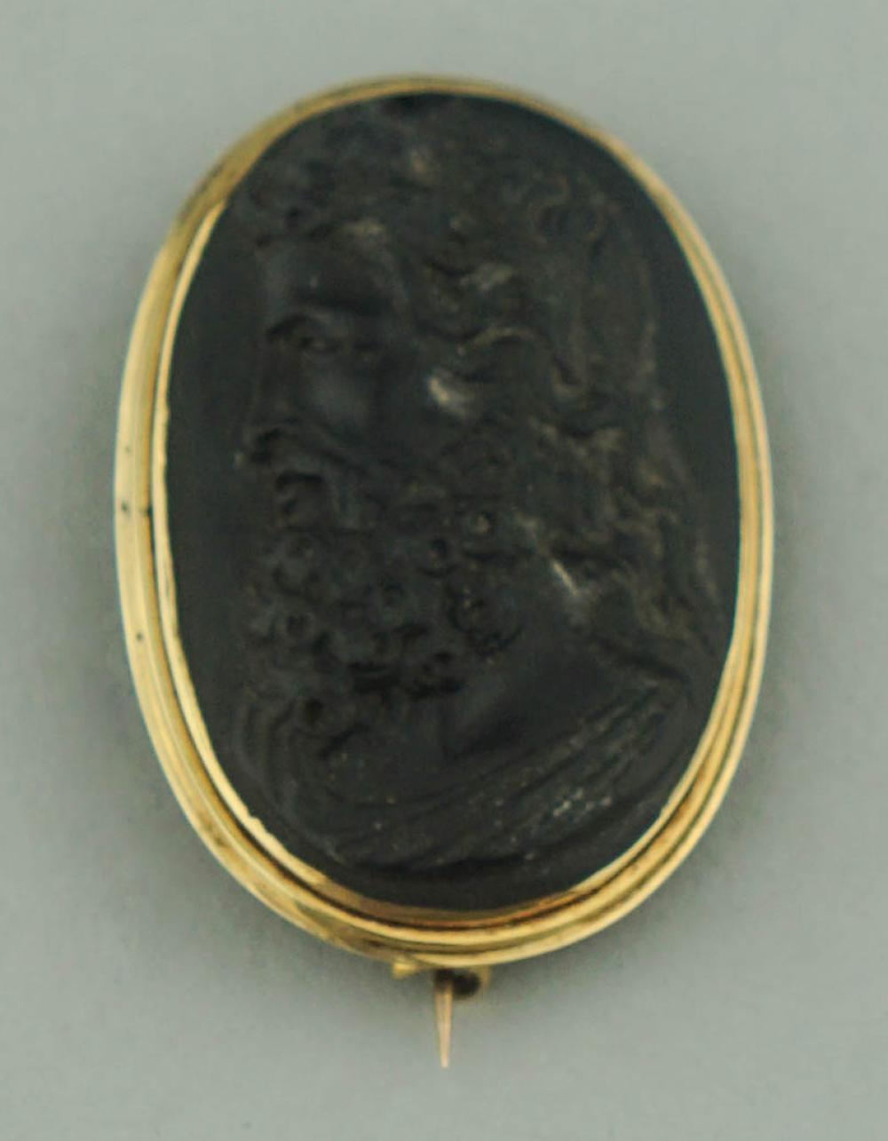 CARVED LAVA CAMEOCARVED LAVA CAMEO,