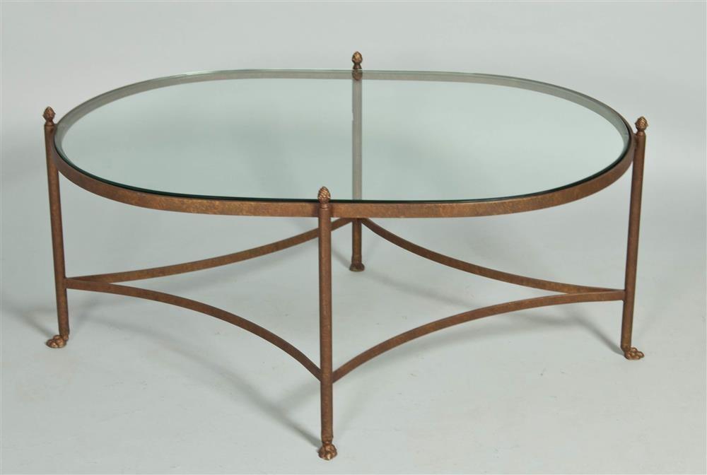 OVAL COFFEE TABLE WITH GLASS TOPOVAL 33c9e2