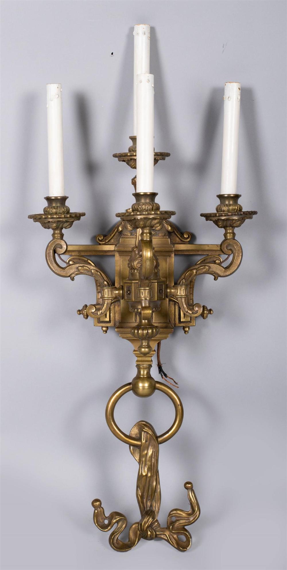 LOUIS XVI STYLE BRONZE FOUR-LIGHT