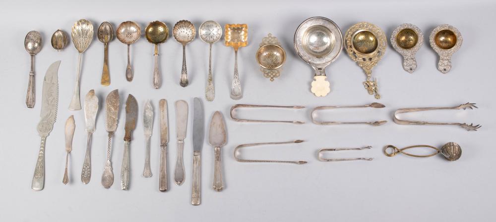 ECLECTIC GROUP OF SILVER PLATED 33ca28