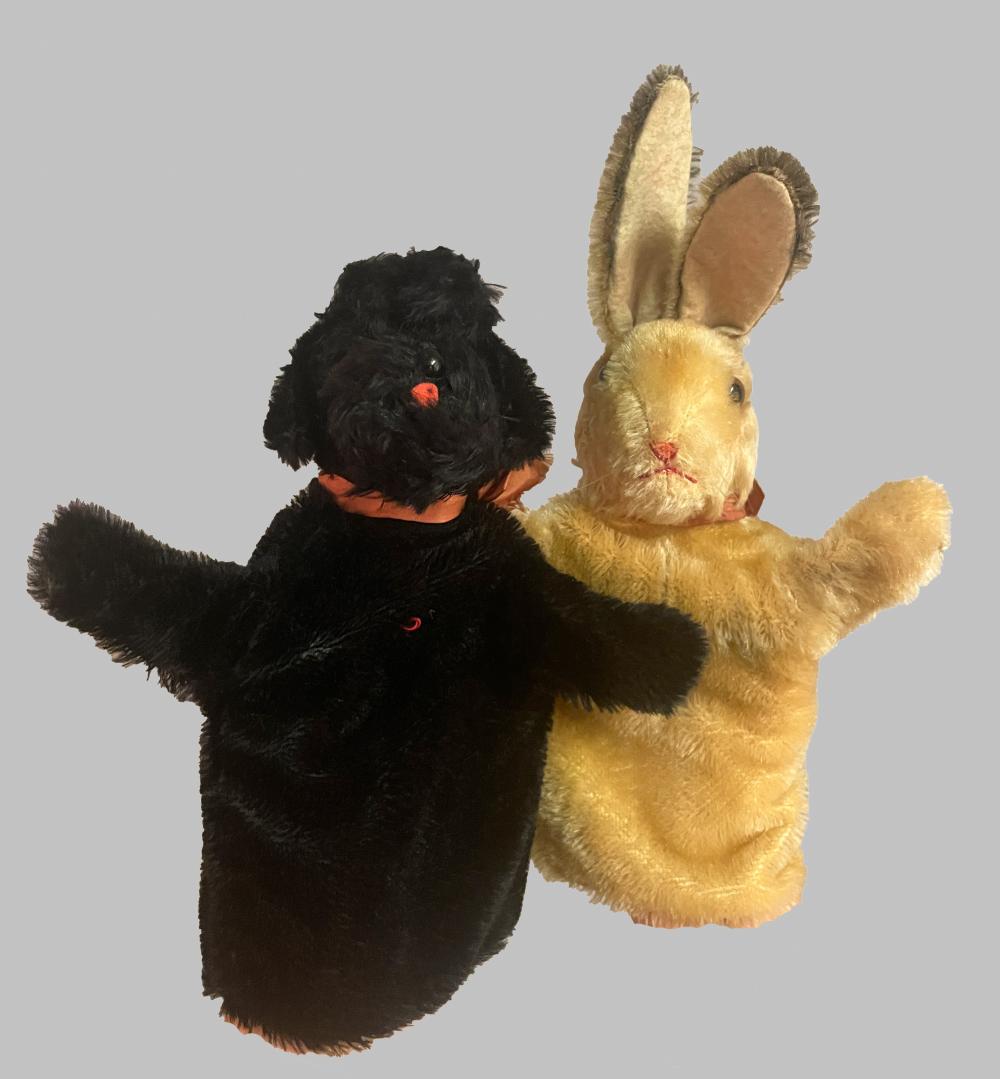 STEIFF MOHAIR PUPPETS PLAYED WITH