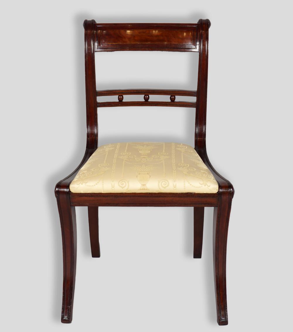 FEDERAL MAHOGANY SIDE CHAIR, NEW