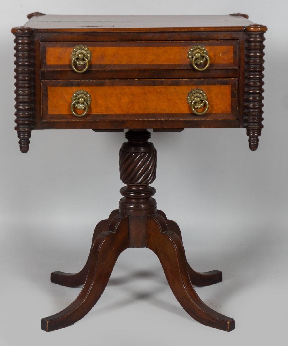 AMERICAN CLASSICAL INLAID MAHOGANY