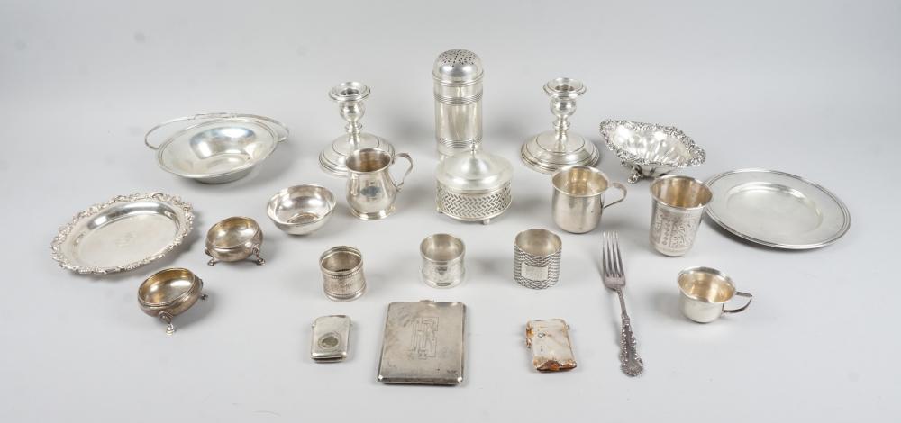 GROUP OF AMERICAN AND ENGLISH SILVER
